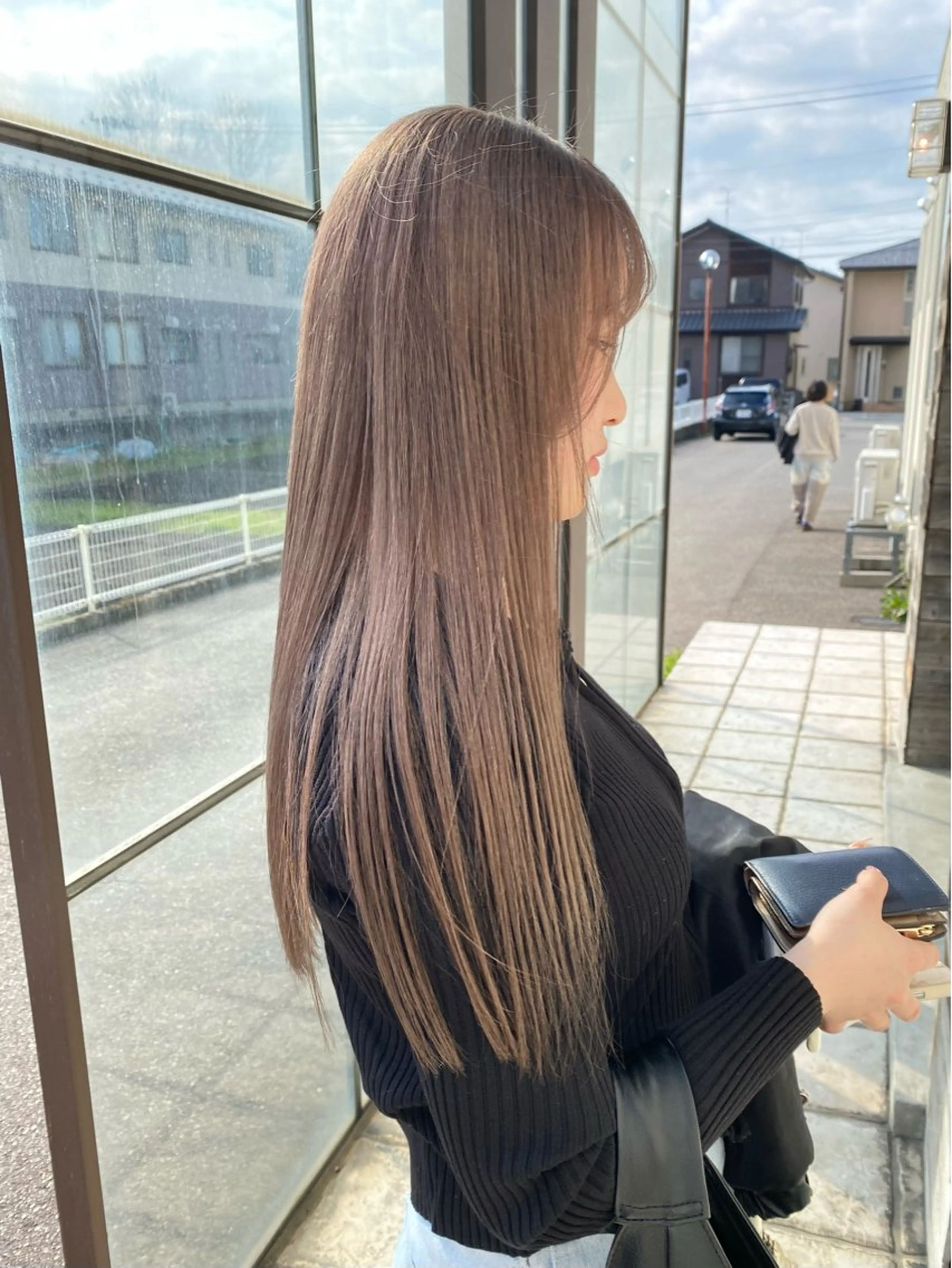 ロング カラー ヘアカラー トリートメント 竹内 柚子のヘアスタイル