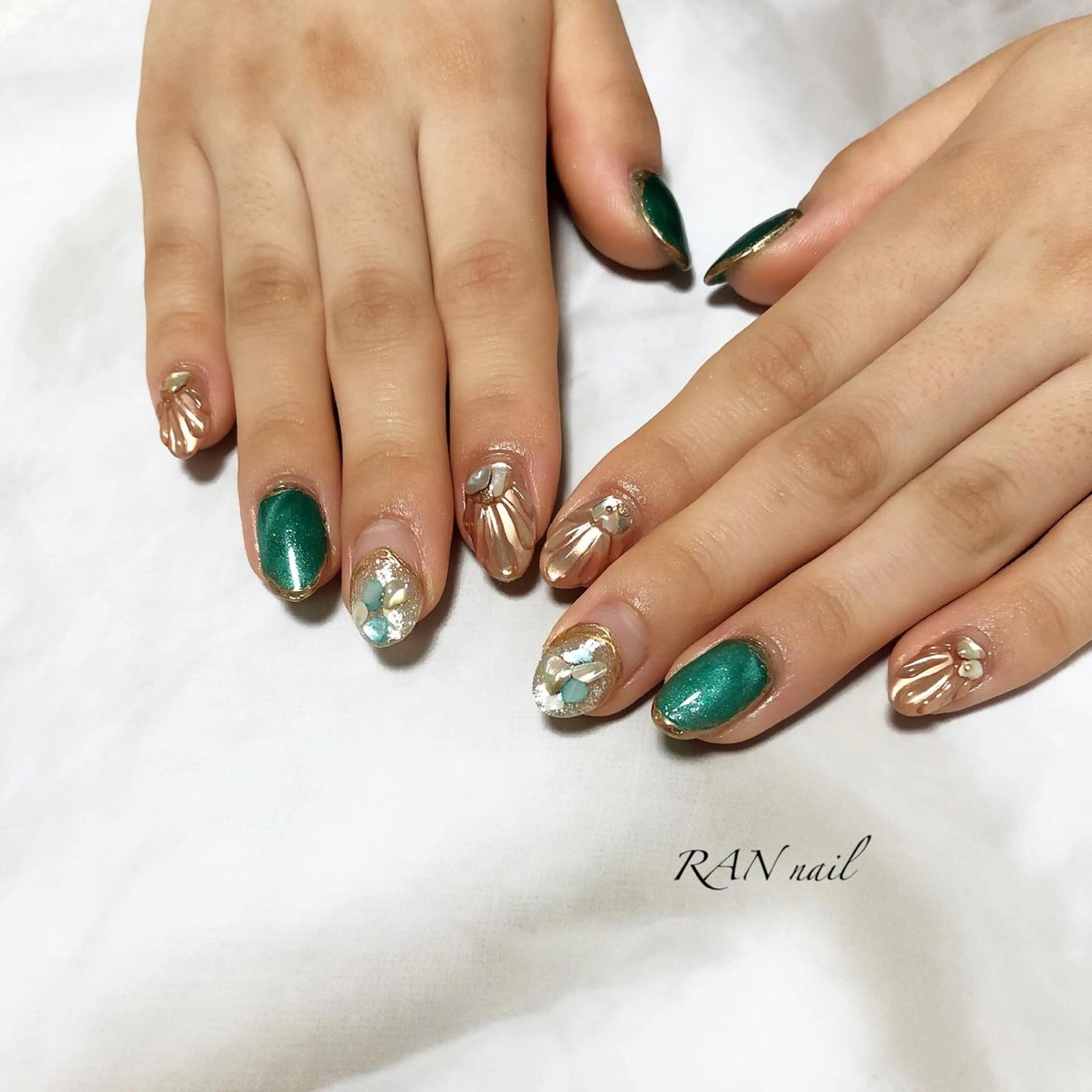 ネイル フットネイル キラキラネイル 大理石ネイル(マーブル) ミラーネイル オフィスネイル ハンドネイル フットネイル RAN nailのネイルデザイン