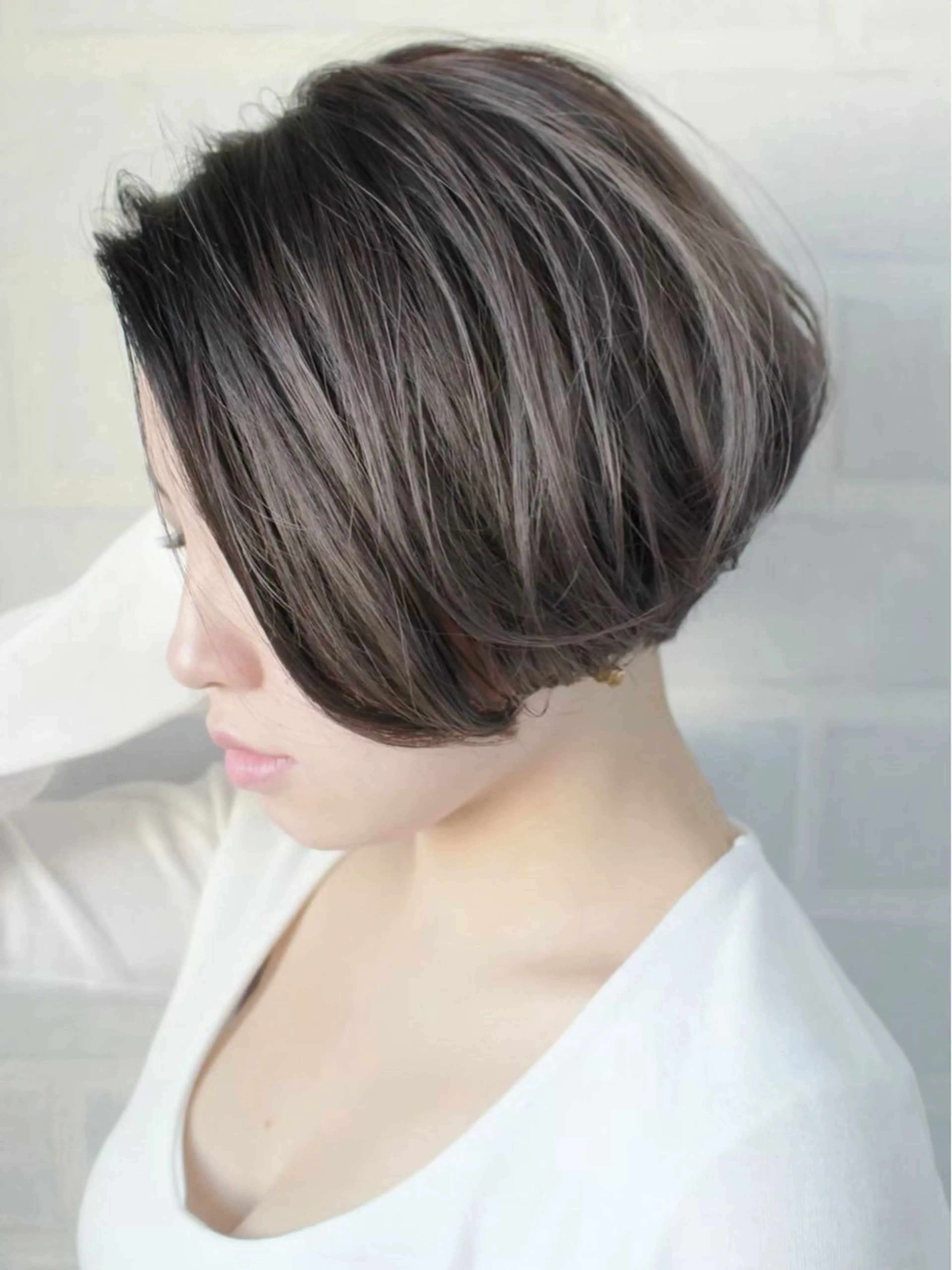 ショート カラー カット ヘアカラー 🍒アシスタント アイリスト飯野 心咲のマツエク・マツパデザイン