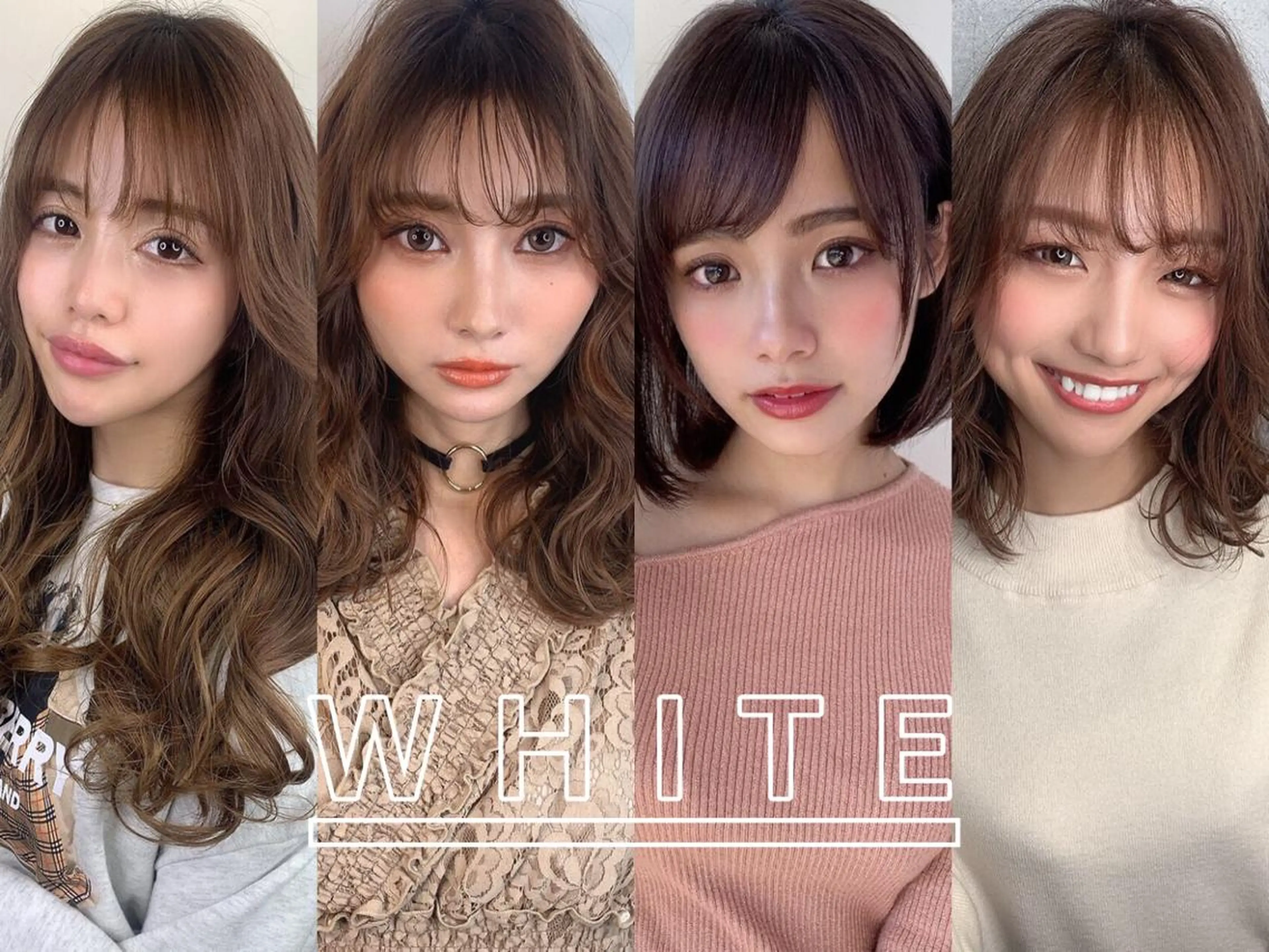 ミディアム カラー アディクシーカラー バレイヤージュ 黒髪 ブリーチ ダブルカラー カット ヘアカラー トリートメント _WHITE鳳店 アンダーバーホワイトのヘアスタイル