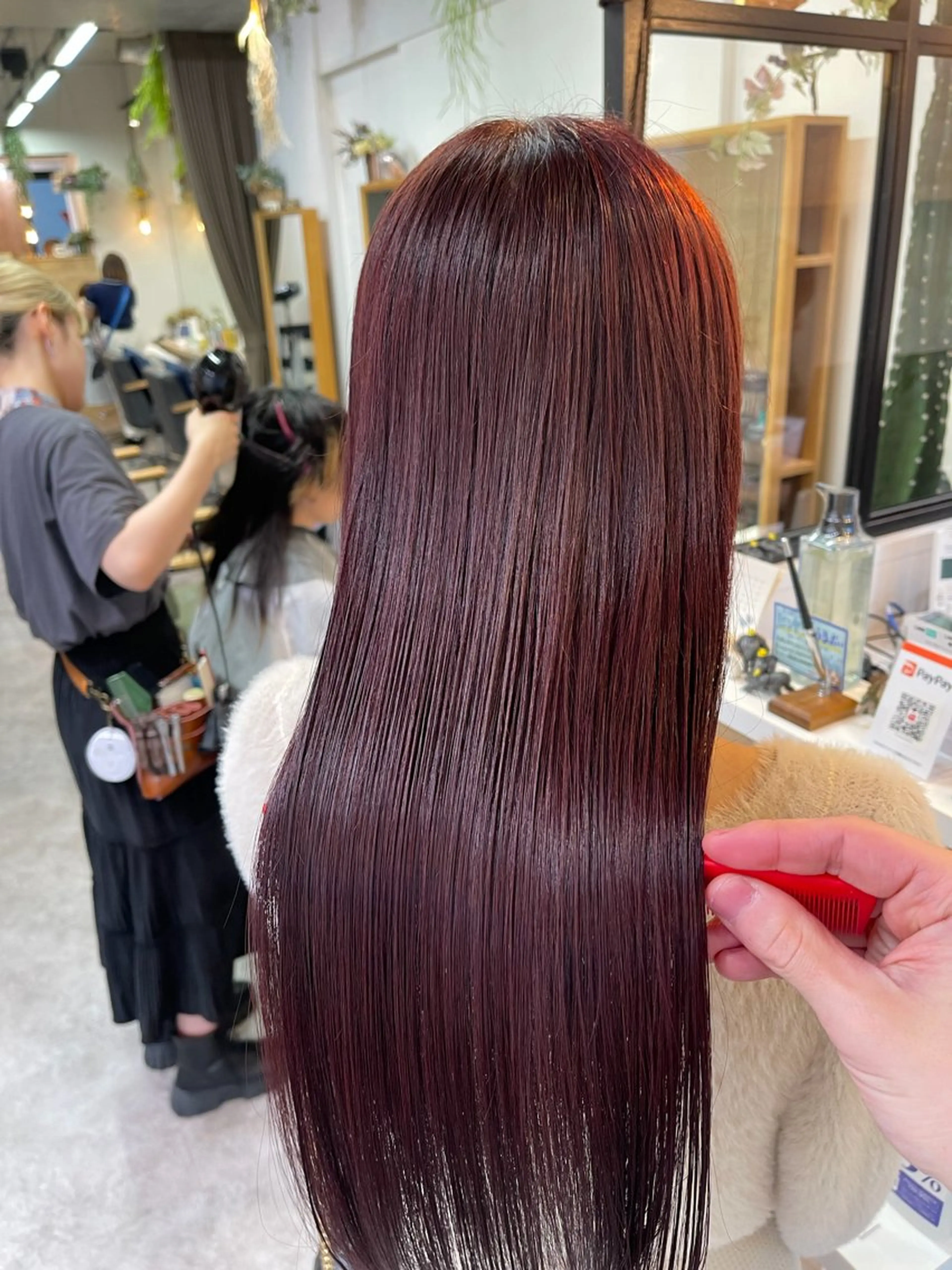 ロング パーマ 縮毛矯正 縮毛矯正 ブリーチ✨/似合わせ カラー🎀/Yuzuのヘアスタイル