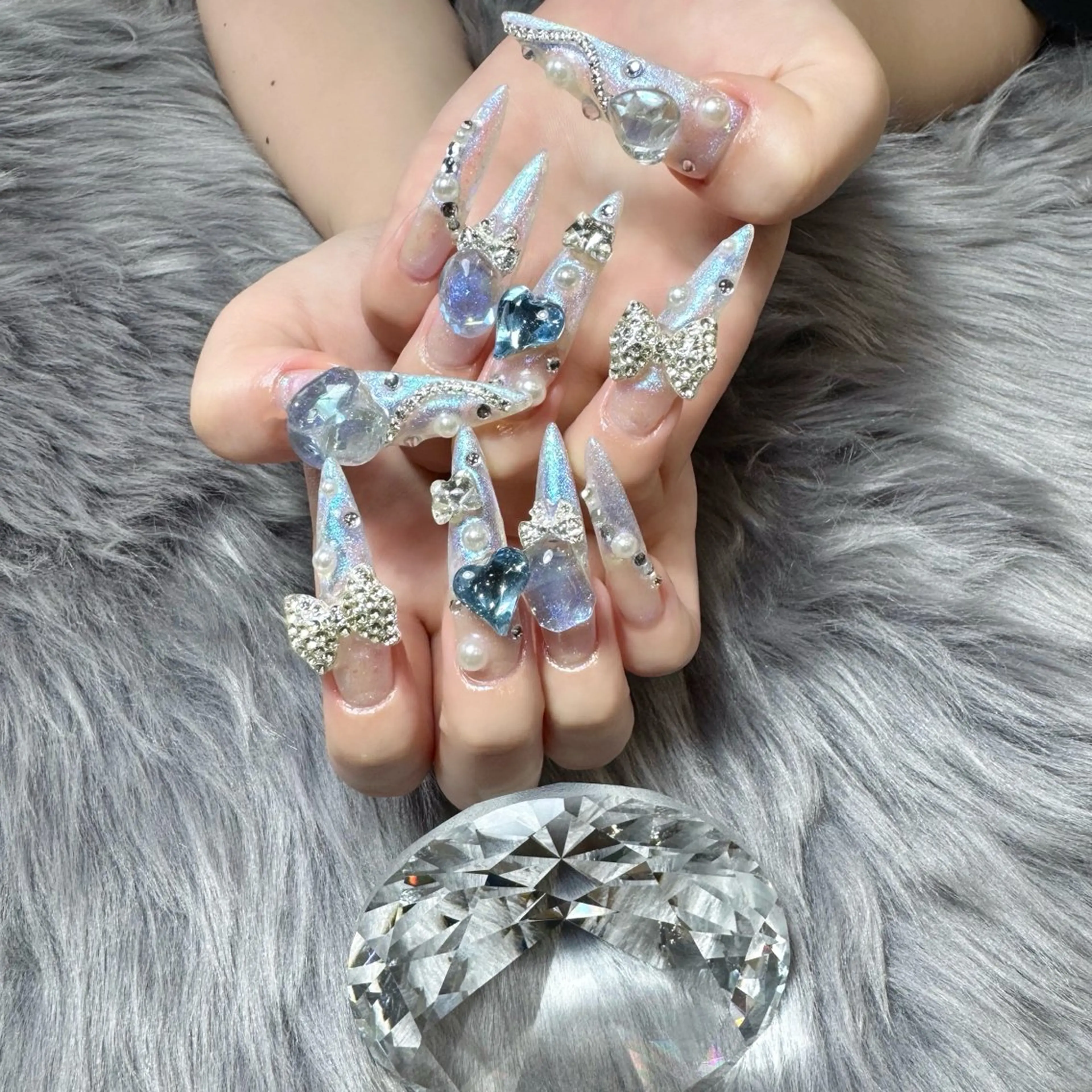 ネイル ロングネイル ネイルチップ ハンドネイル Doris Nail Salonのネイルデザイン