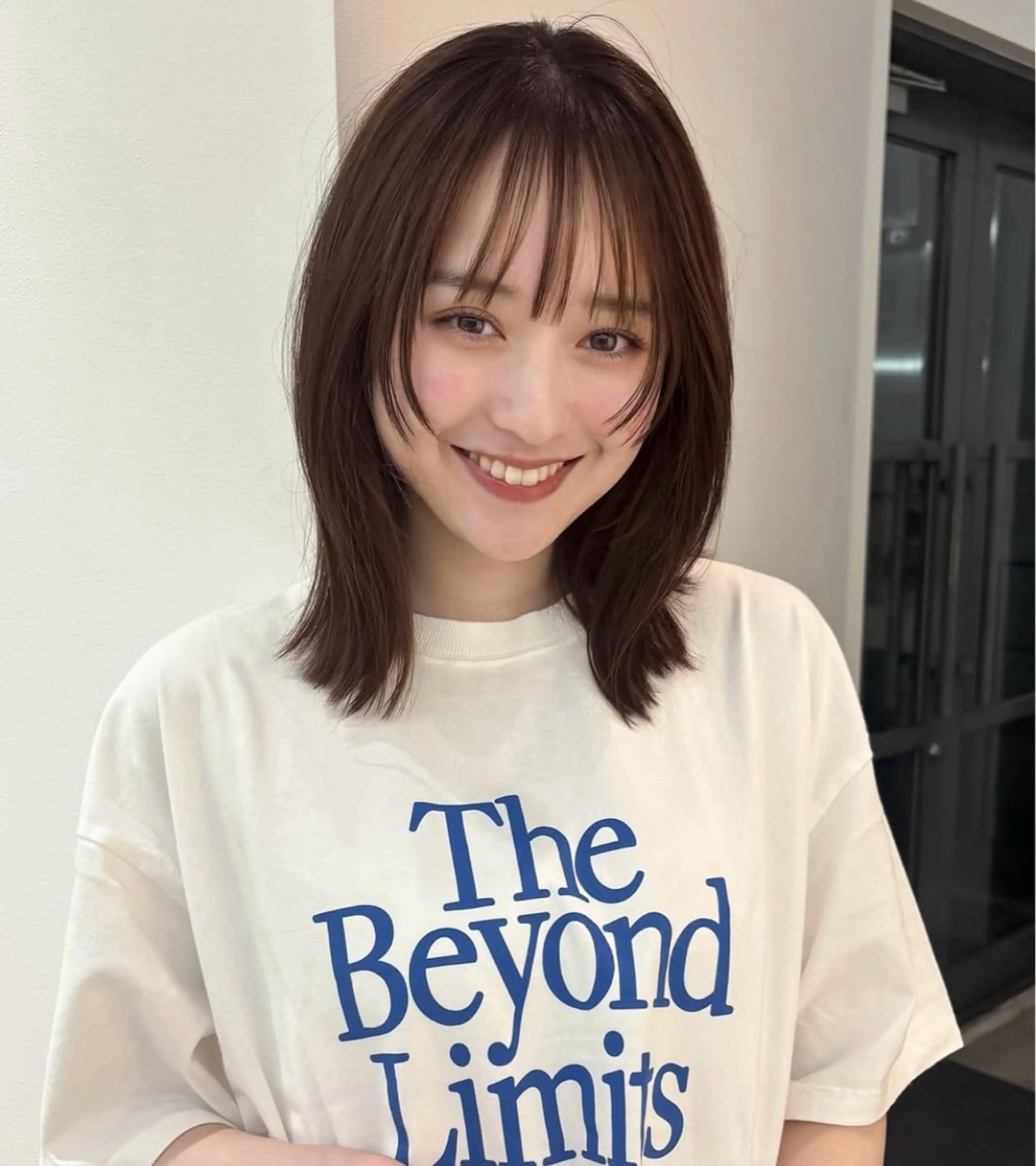 ミディアム お顔まわりカット たなかちなみ🦤♡のヘアスタイル