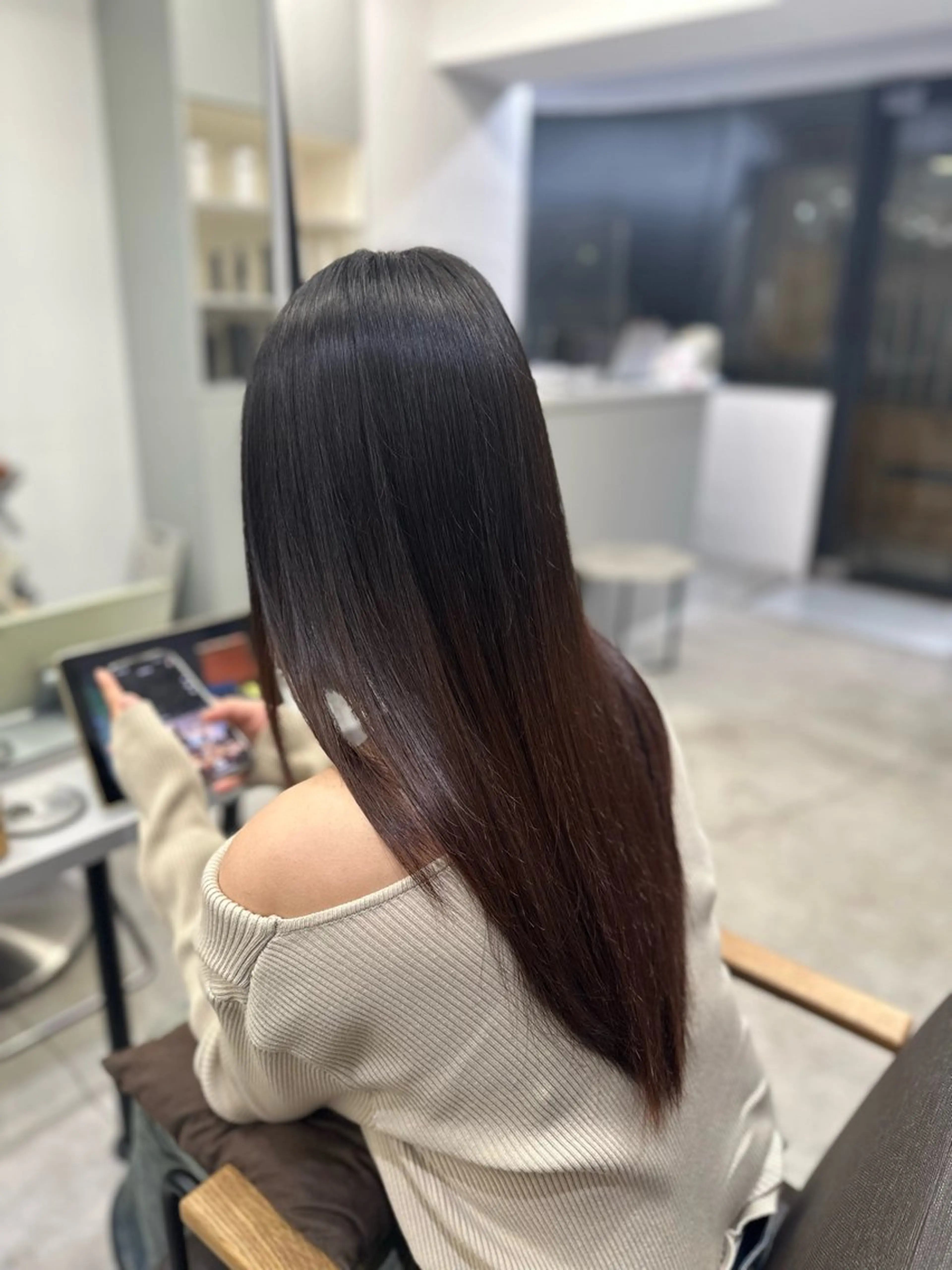 ロング パーマ 縮毛矯正 ハイトーンカラー が絶対可愛い✨泰聖✨のヘアスタイル