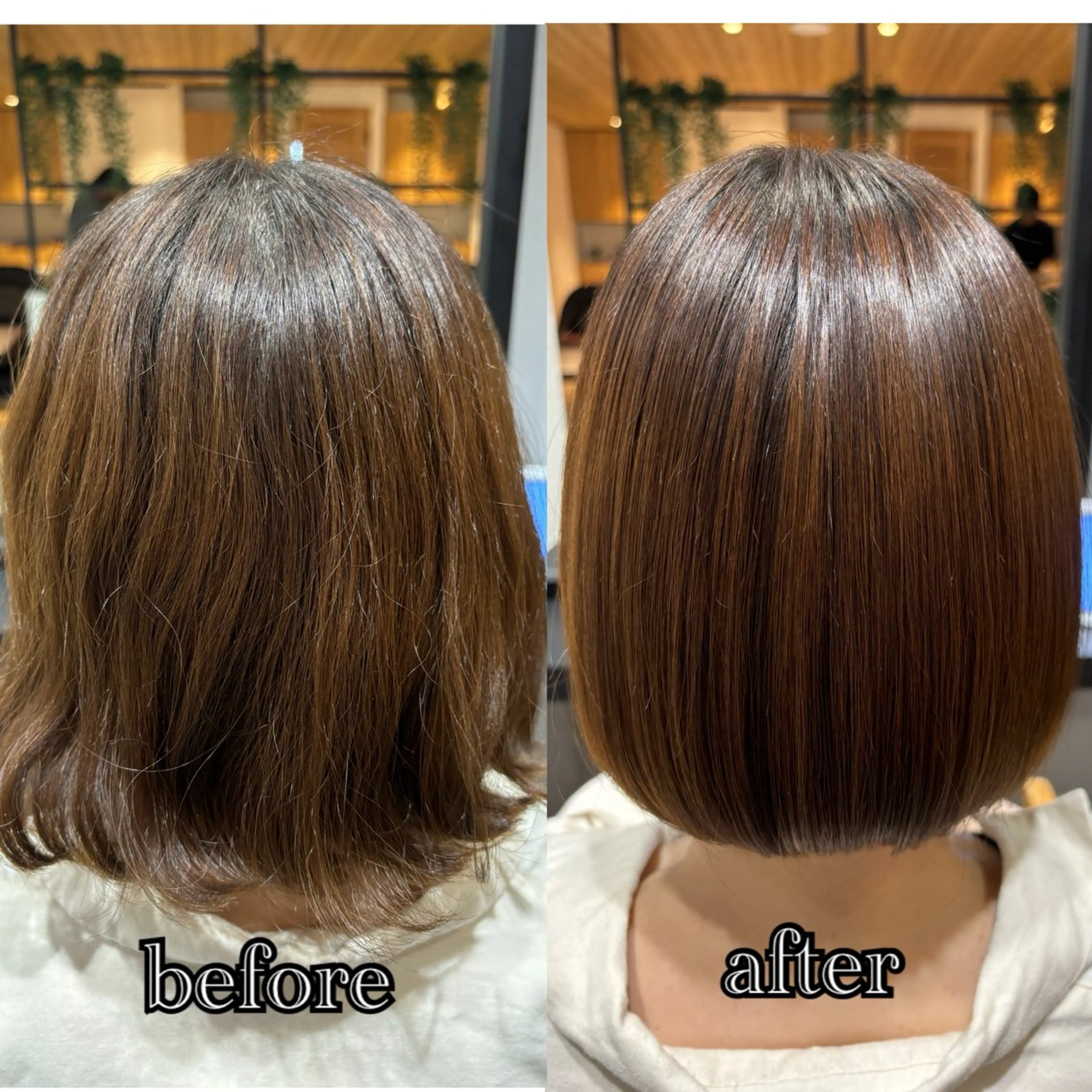 ショート ✨似合わせボブ✨ 縮毛矯正のヘアスタイル