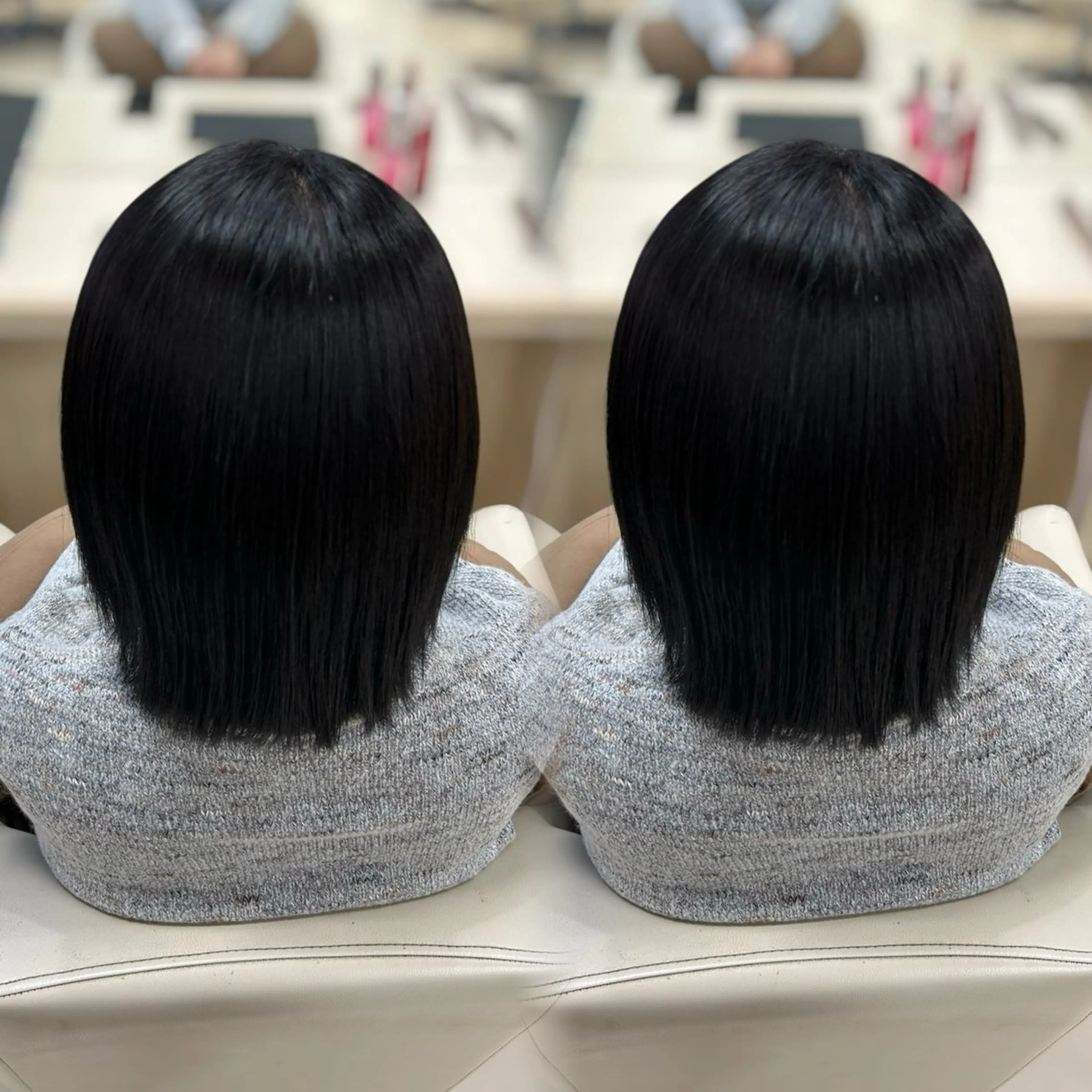 ショート カラー ヘアカラー ベージュ/つや髪/ レイヤー／ゆいなのヘアスタイル