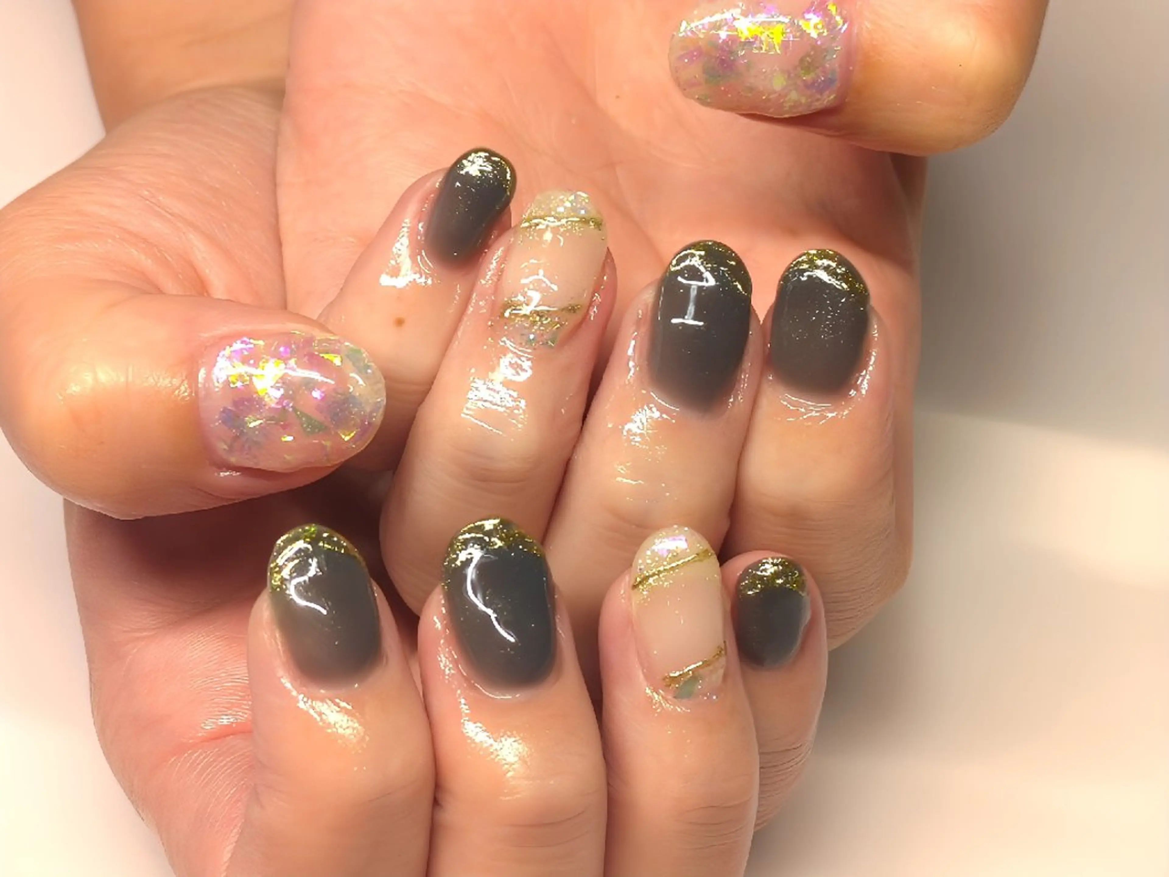 ミディアム AQUA nailのネイルデザイン