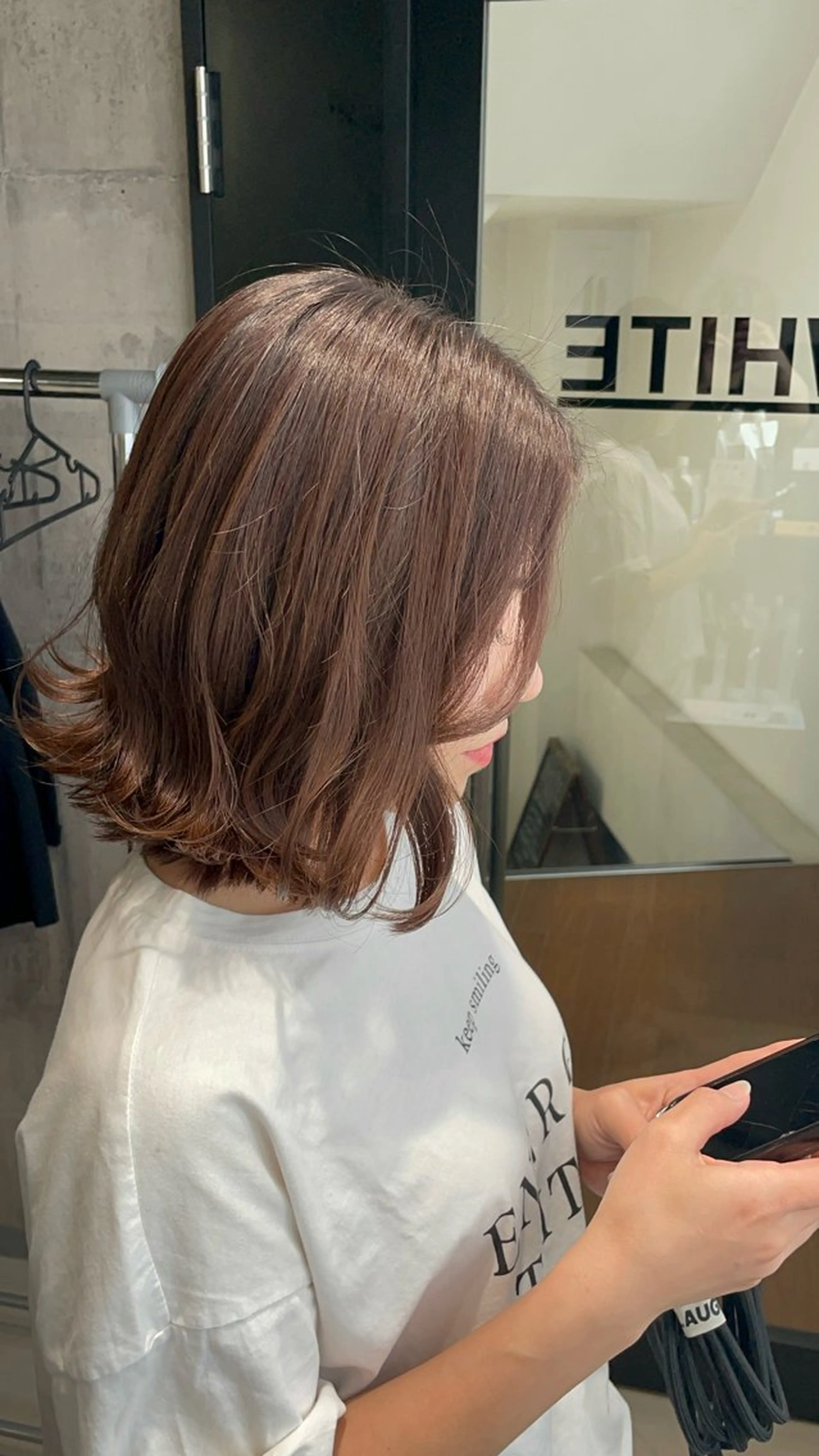 ショート カラー ブラウンカラー ミルクティーブラウン カット ヘアカラー 縮毛矯正 トリートメント 🫧透明感/美髪🫧 Hiroakiのヘアスタイル