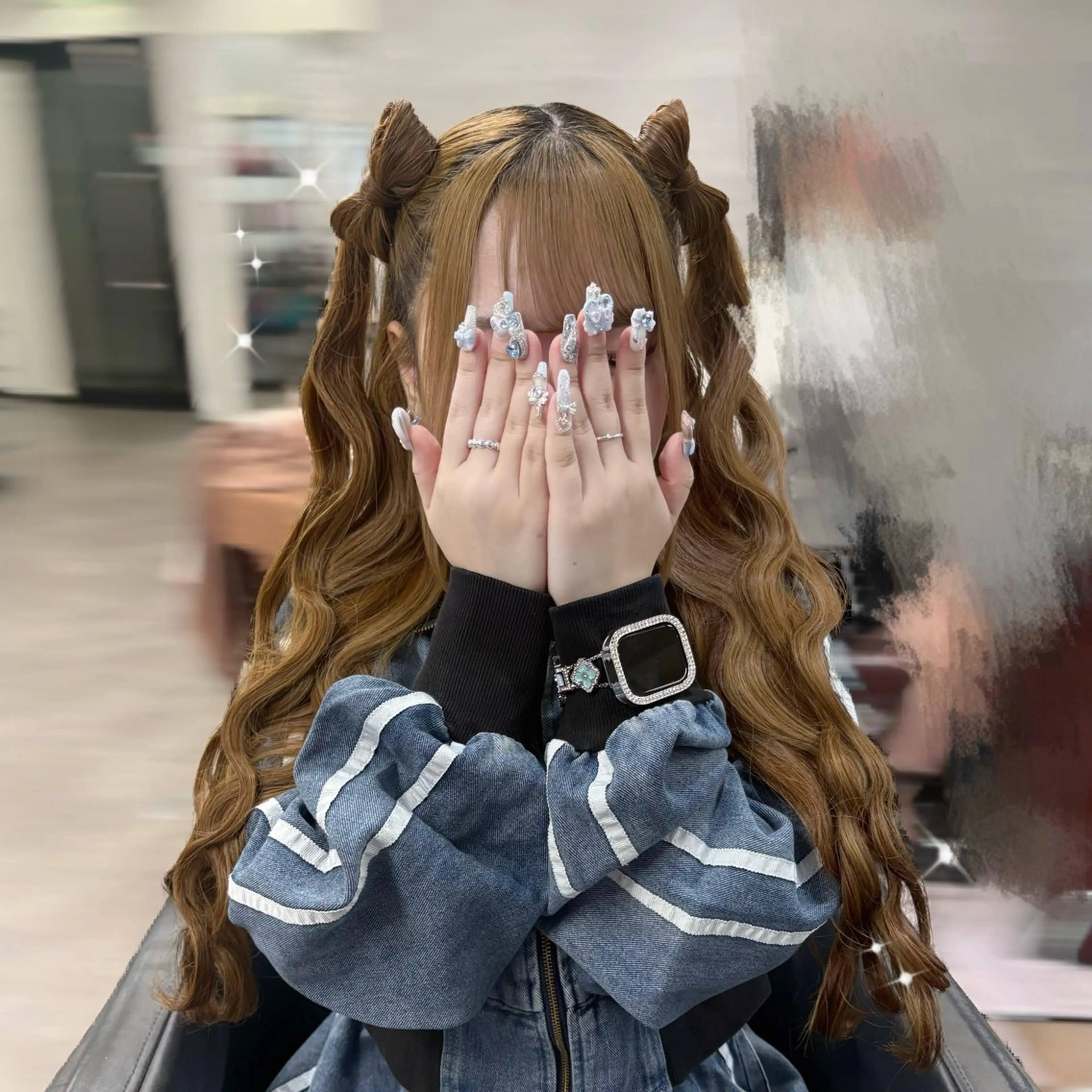 ヘアアレンジ OZ梅田♡ ゆはなブリーチのヘアスタイル