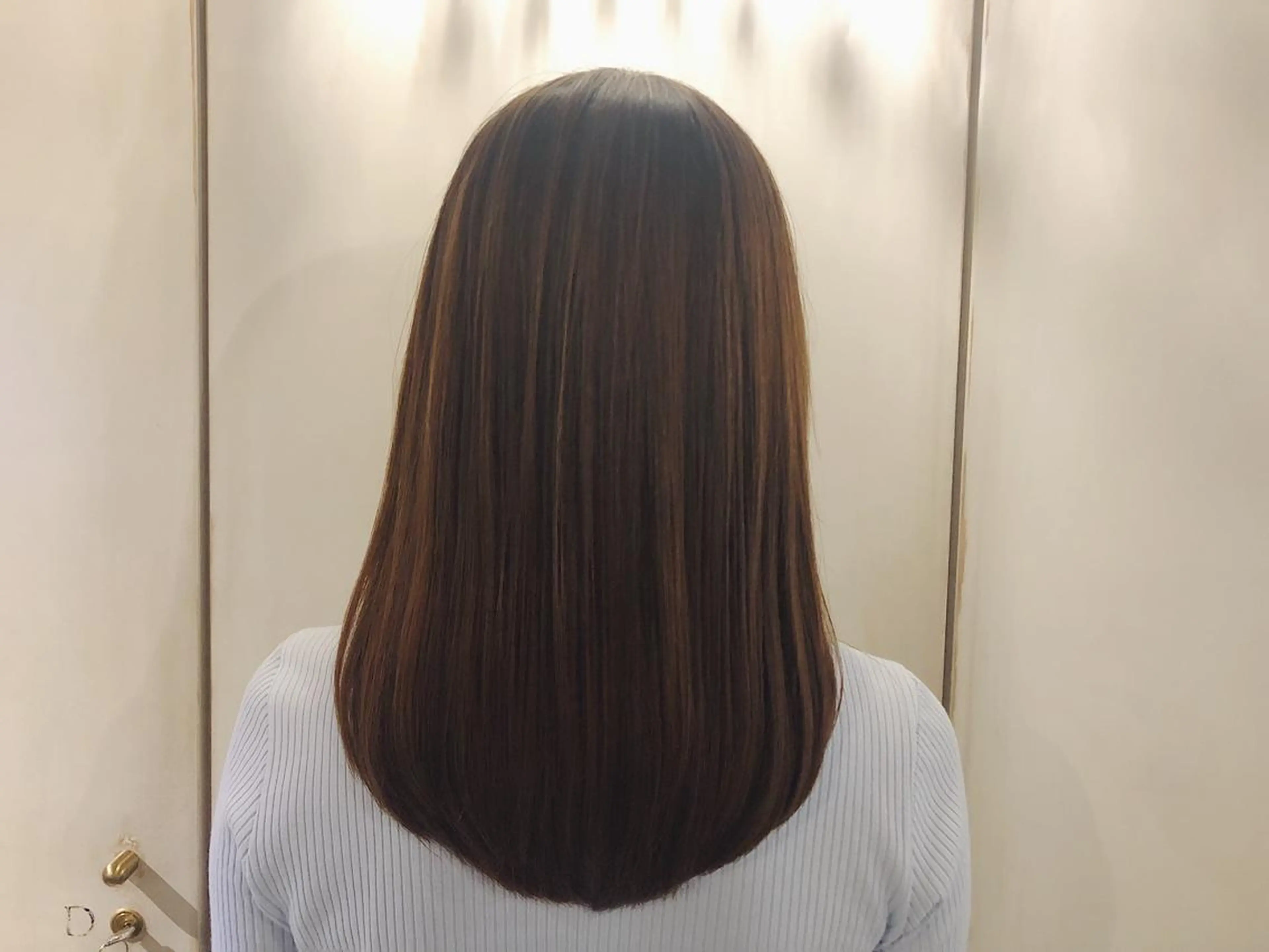 セミロング 原口 美樹のヘアスタイル