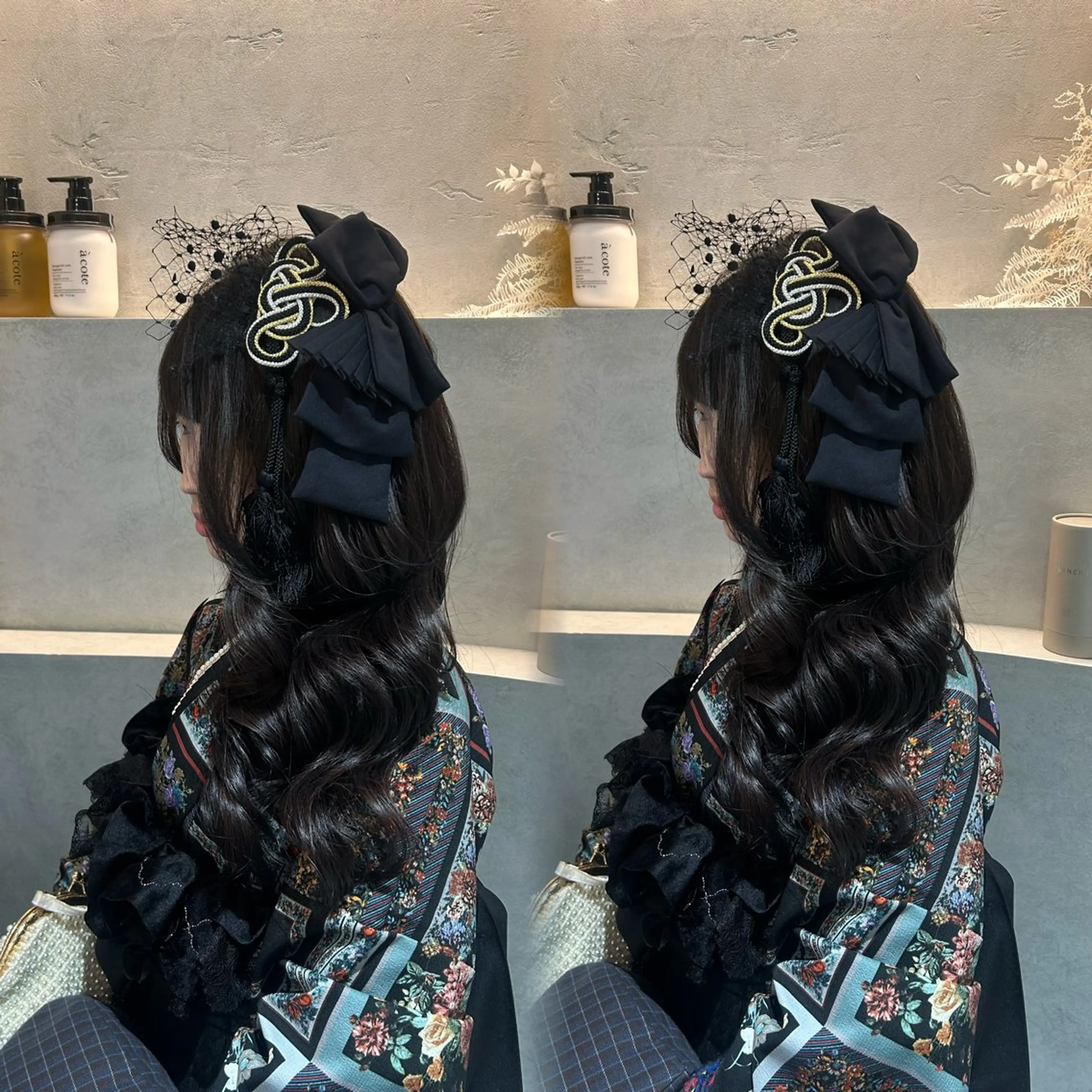 ロング ヘアアレンジ 卒業式のヘアスタイル ヘアセット ウミ / 🫧カラー モデル様募集中🫧のヘアスタイル