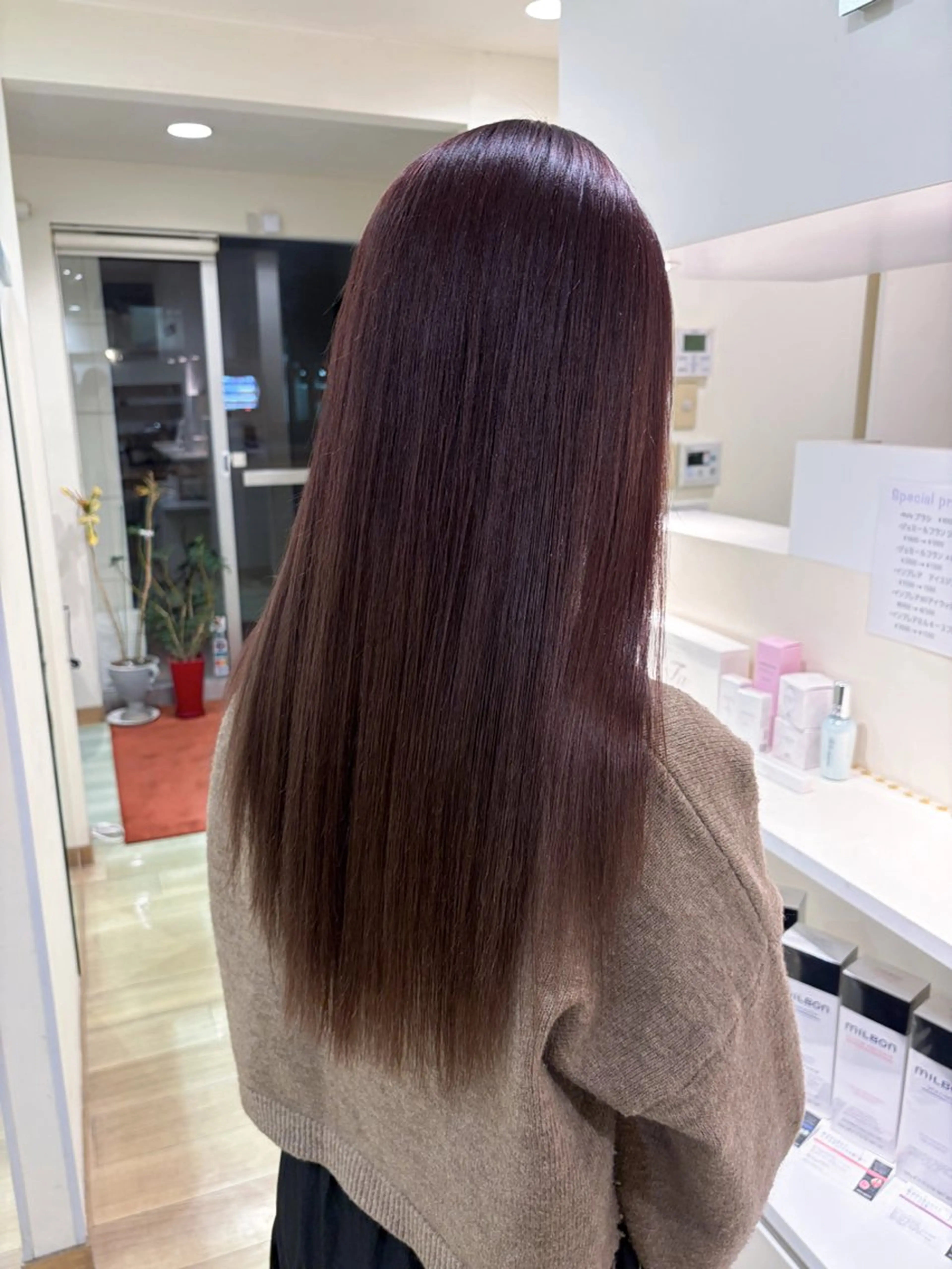 ロング カラー ブリーチ ダブルカラー ブリーチなしカラー ヘアカラー 🫧似合わせ カラー /縮毛矯正🎀みずきのヘアスタイル
