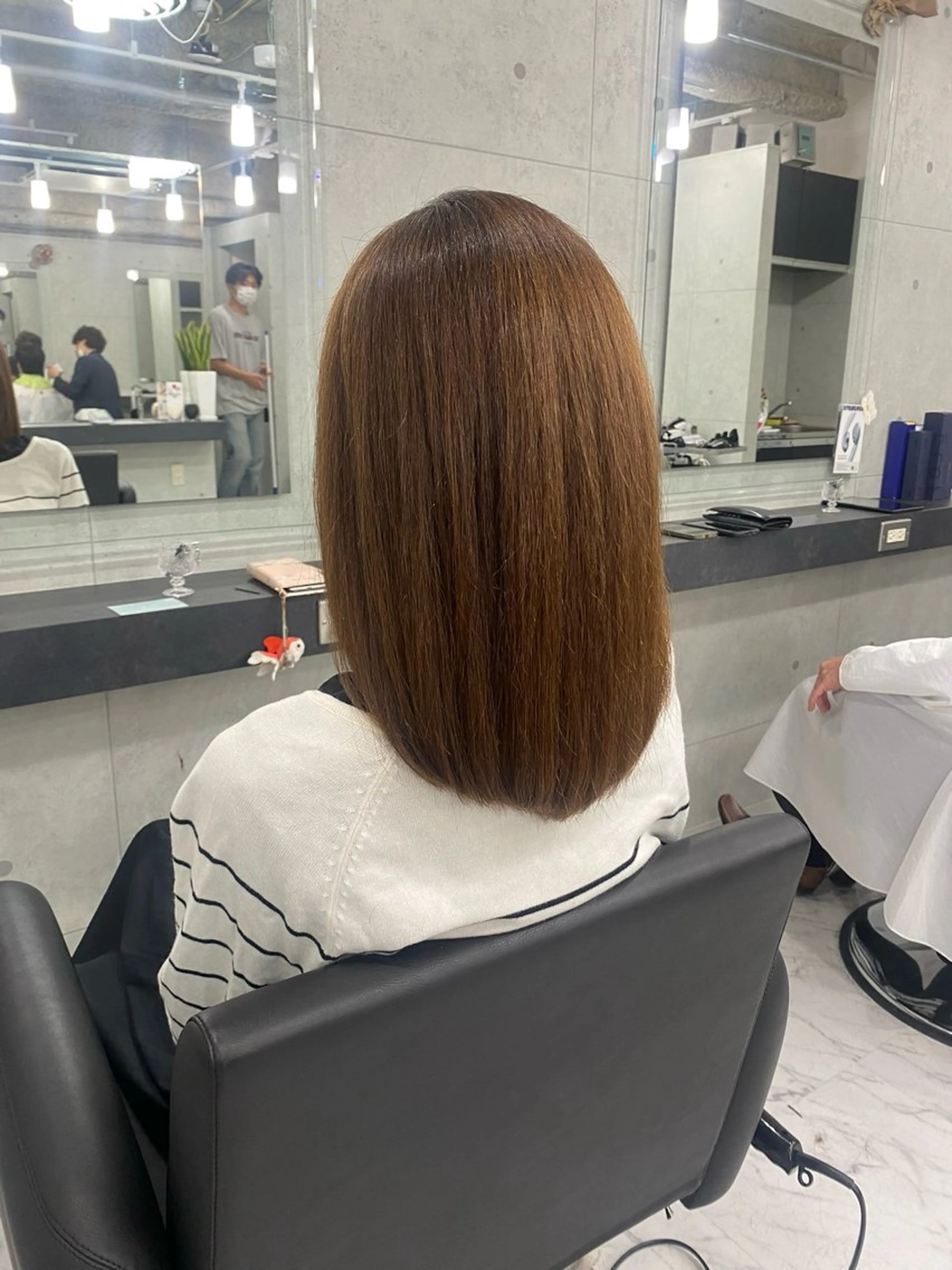 セミロング くせ毛 Endearing 北澤那未🌟銀座のヘアスタイル