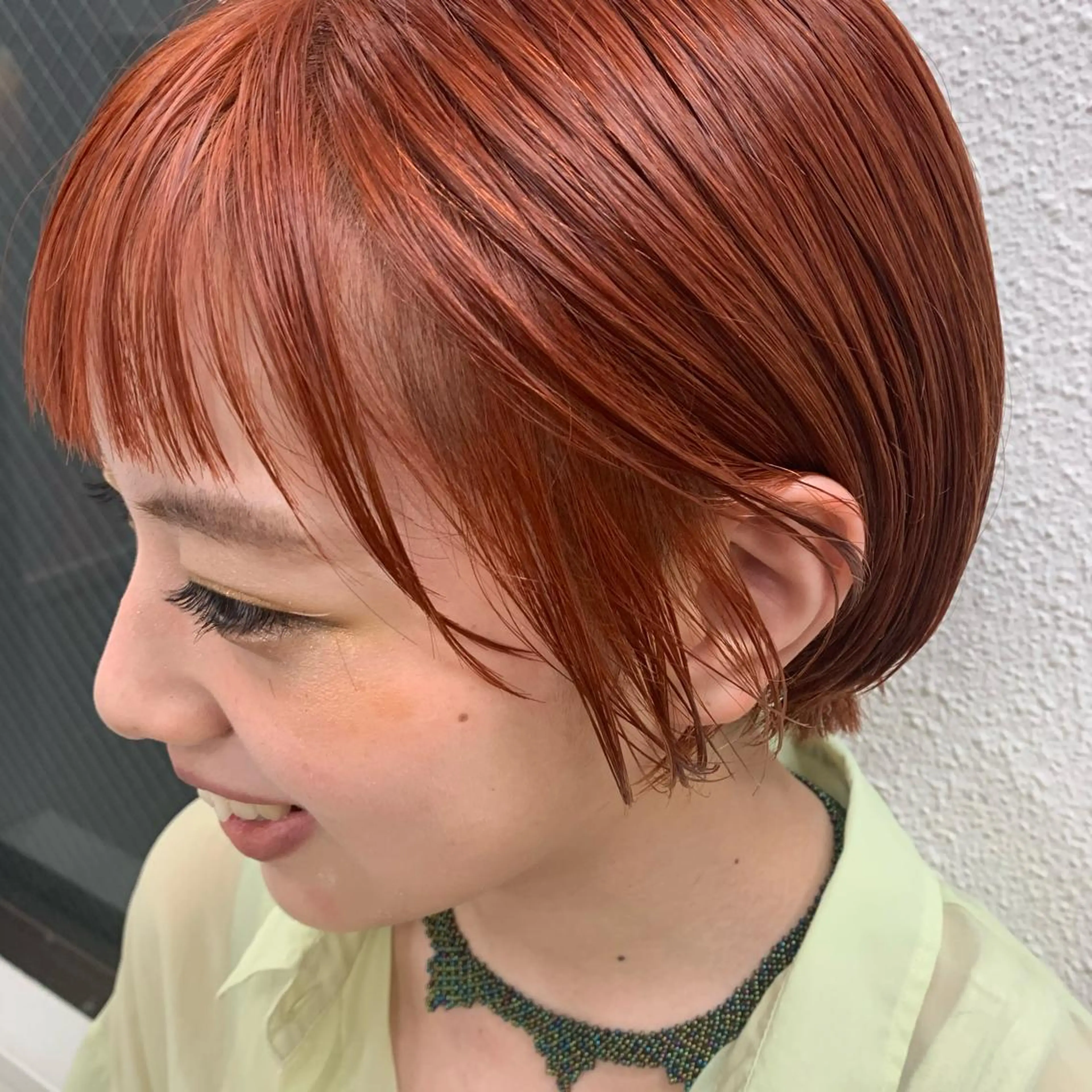 ショート カラー ヘアアレンジ カット ヘアカラー トリートメント SALOWIN藤沢店所属・サナ🌱 切りっぱなしボブのヘアスタイル
