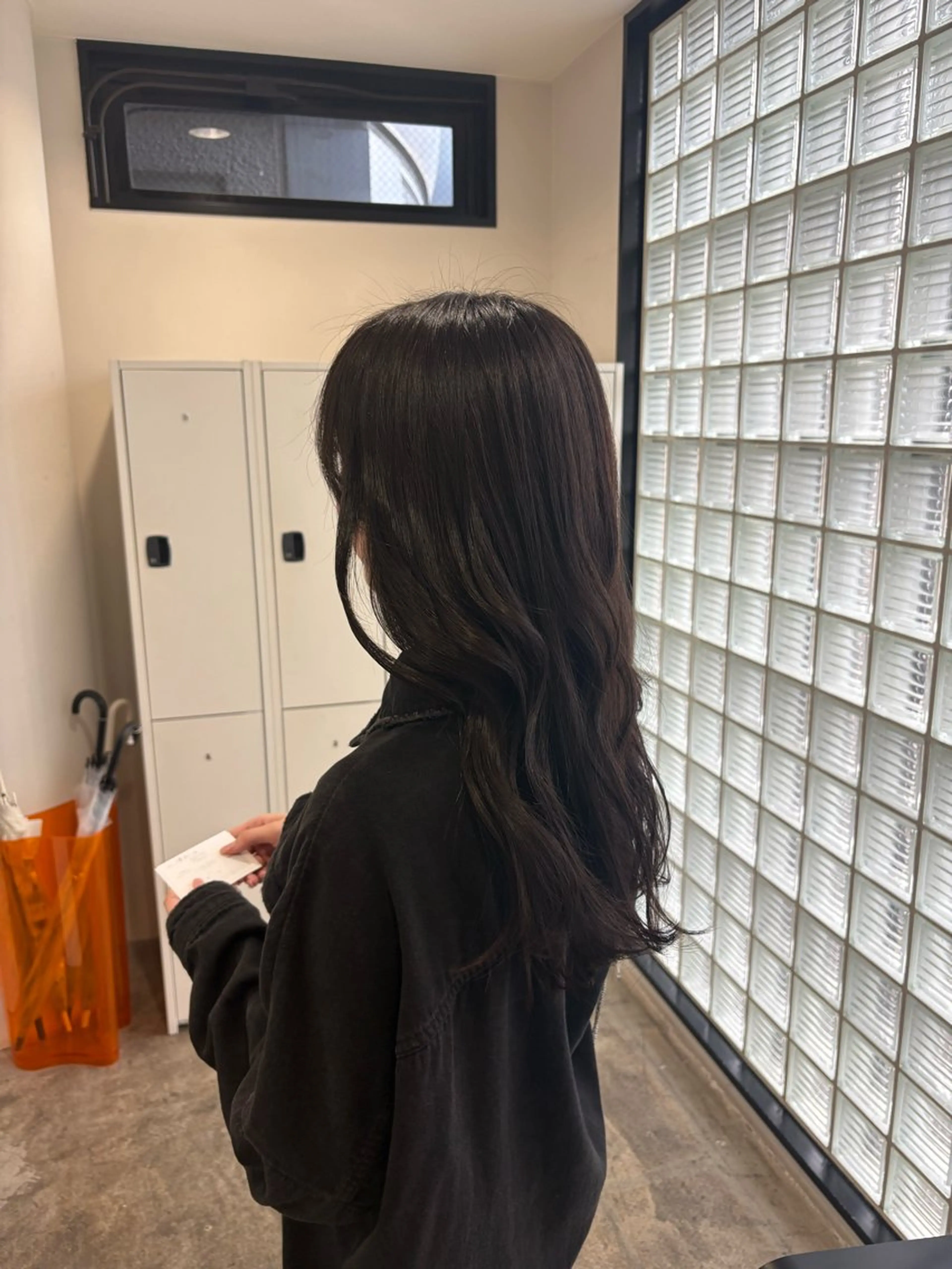 ロング カラー ブラウンカラー オリーブブラウン 髪質改善/レイヤー/ 大阪/ヨシノヒメカのヘアスタイル