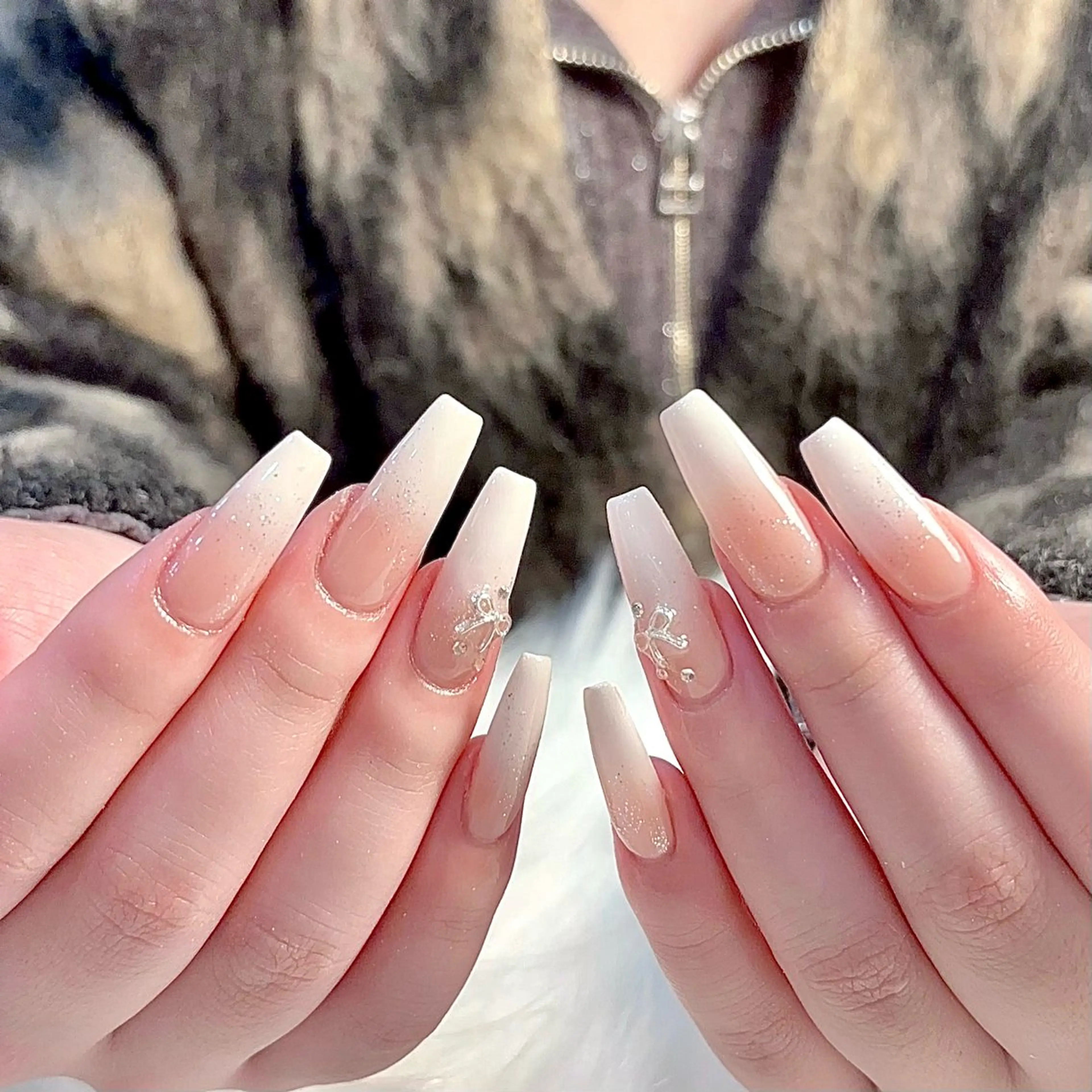 ネイル 🎀kira 長さだし💗モチ最高のネイルデザイン