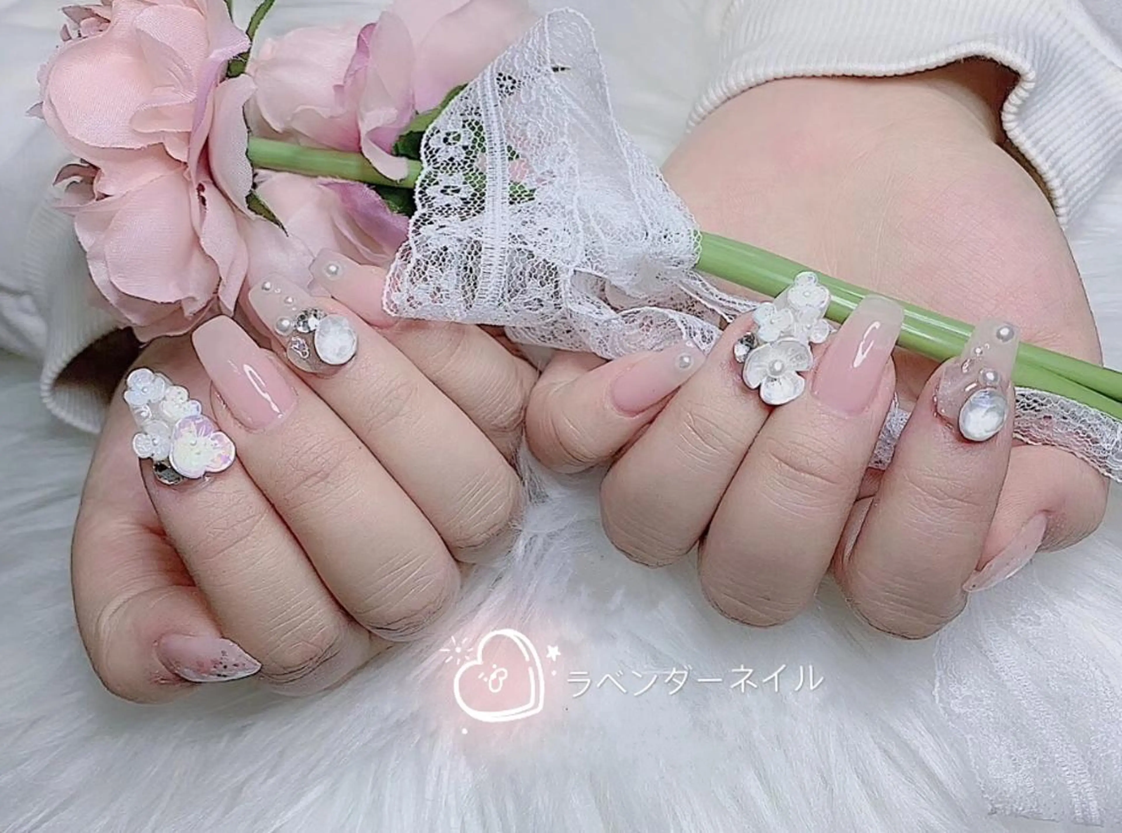 ネイル ラベンダー💖日暮里 ルル💖ネイルのネイルデザイン