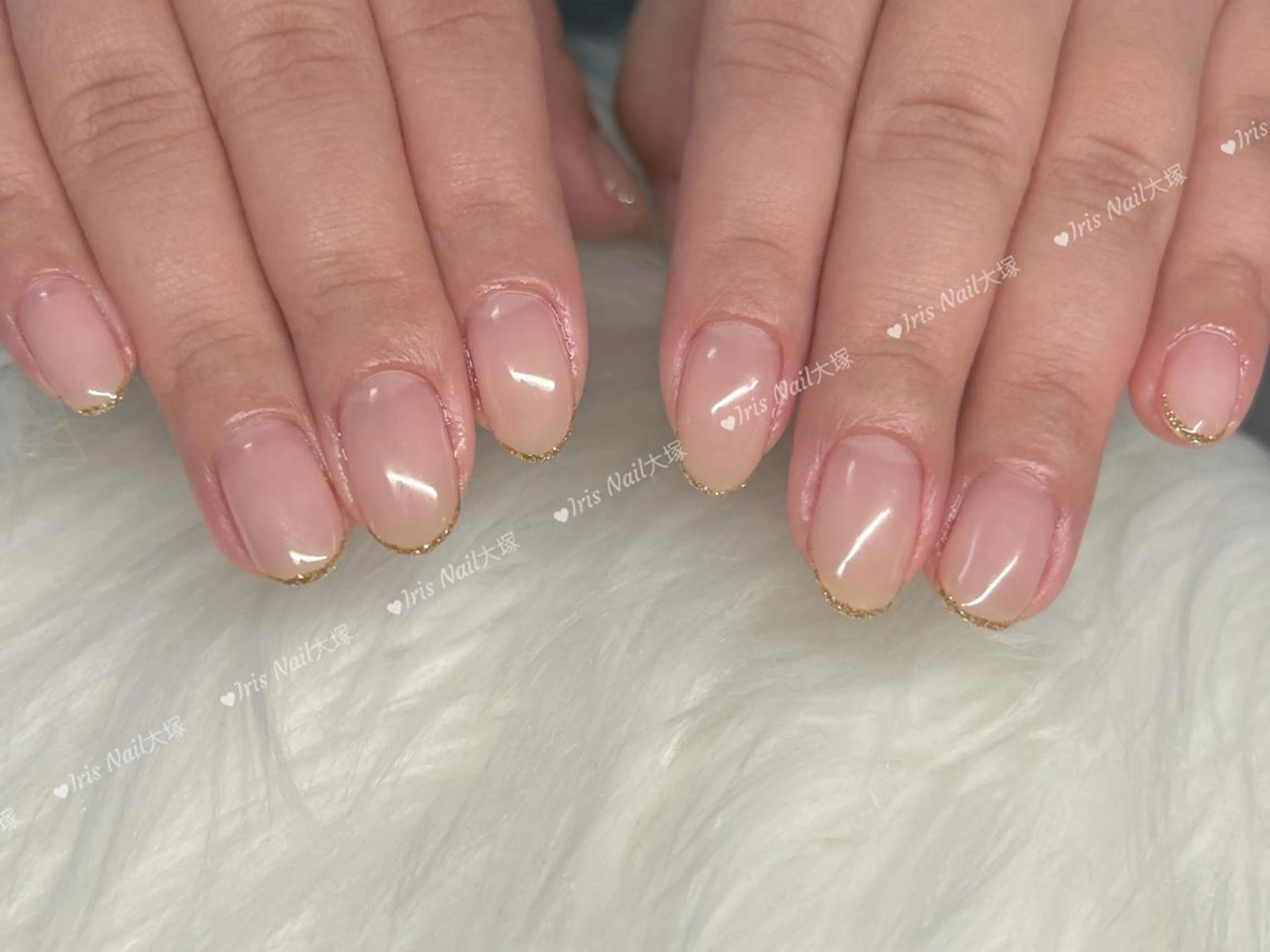 ネイル フレンチネイル ハンドネイル 💕藤江 月🌸🍒のネイルデザイン