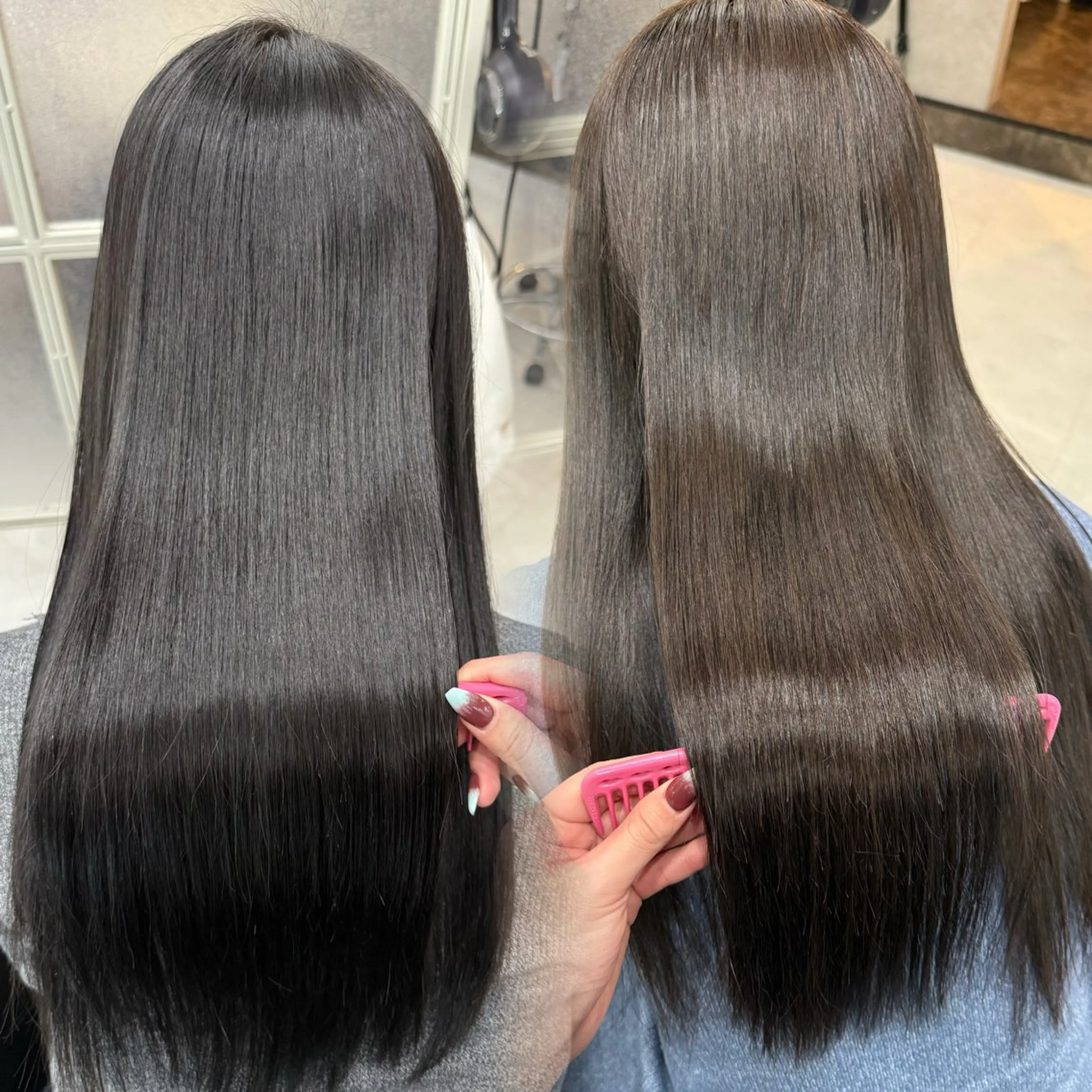 ロング カット ヘアカラー 縮毛矯正 トリートメント ヘッドスパ MAHO/透明感カラ ー/髪質改善🍒のヘアスタイル