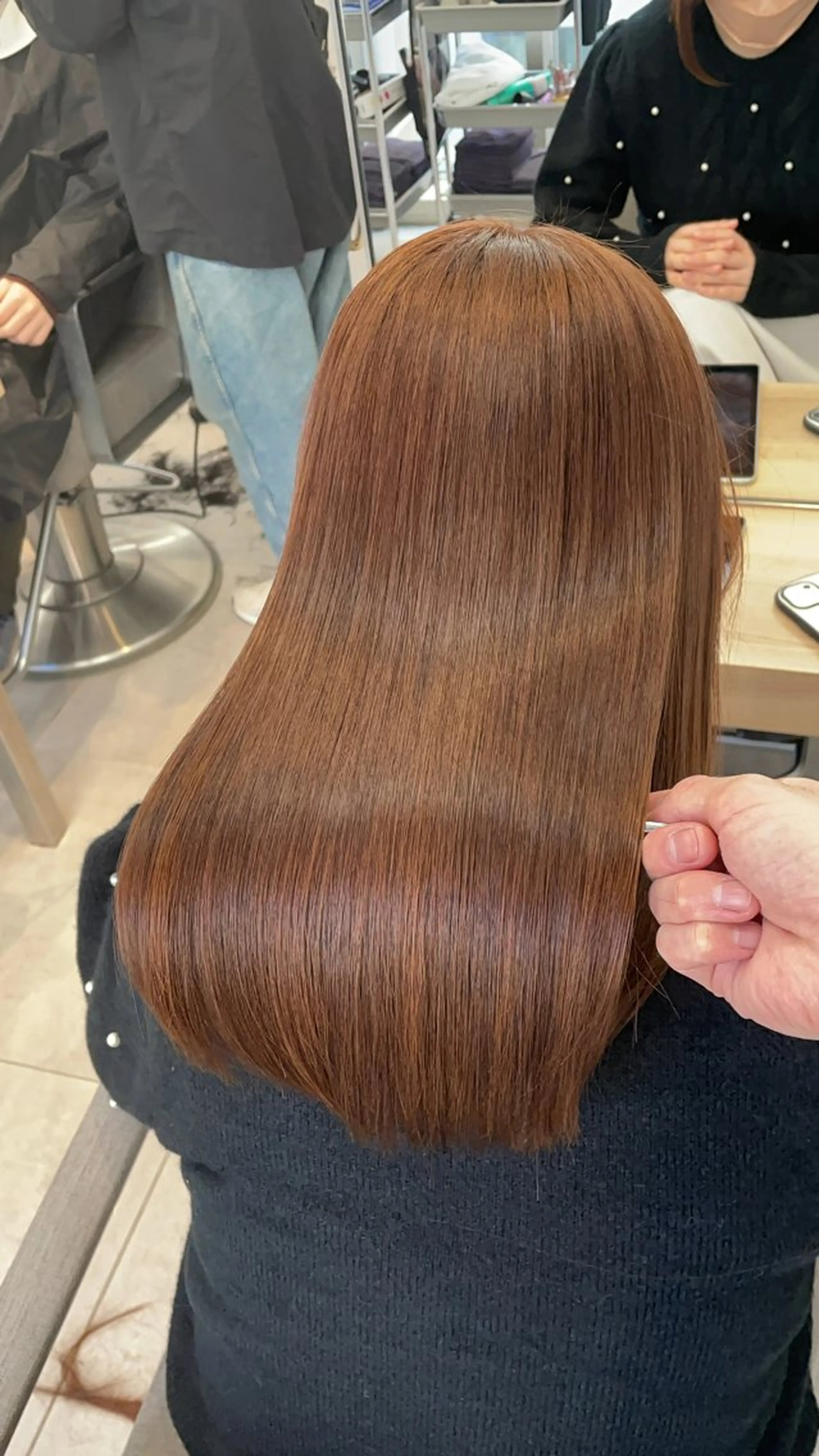 セミロング カラー 髪質改善 ✨髪質改善✨美髪 矯正🫧小泉のヘアスタイル