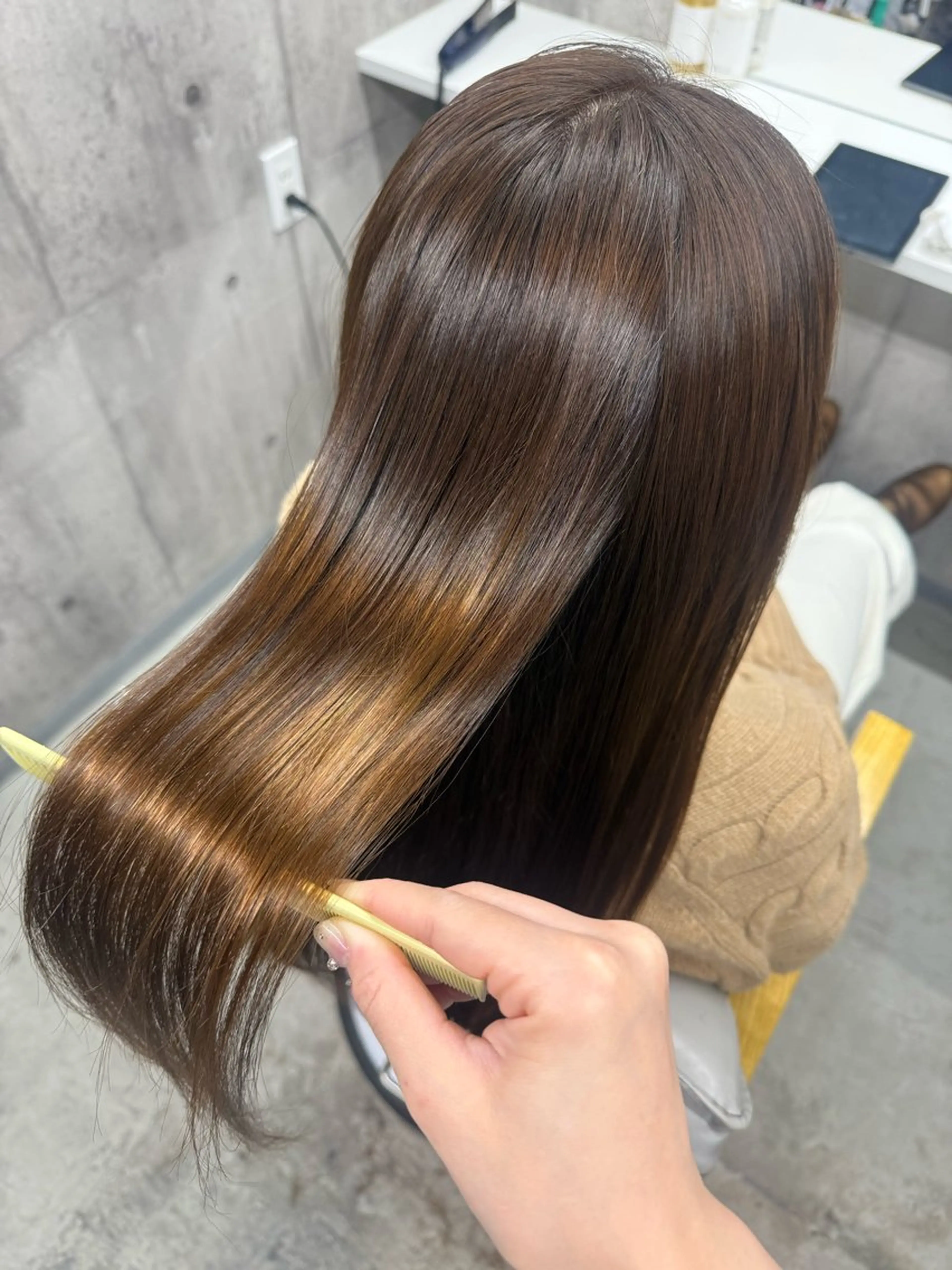 ロング カット ヘアカラー トリートメント ageless/ 髪質改善marinaのヘアスタイル