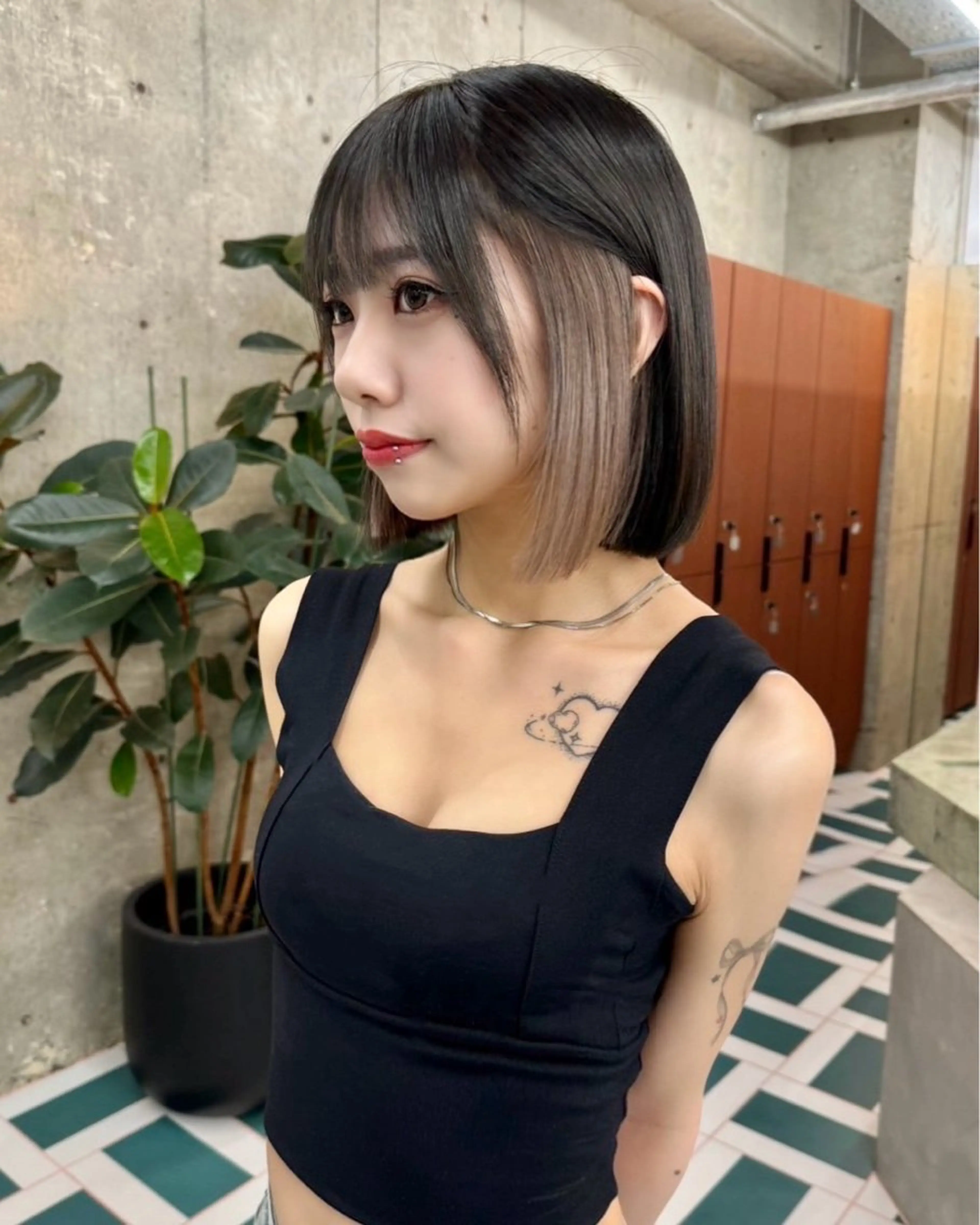 カット+インナーカラー+トリートメントの写真