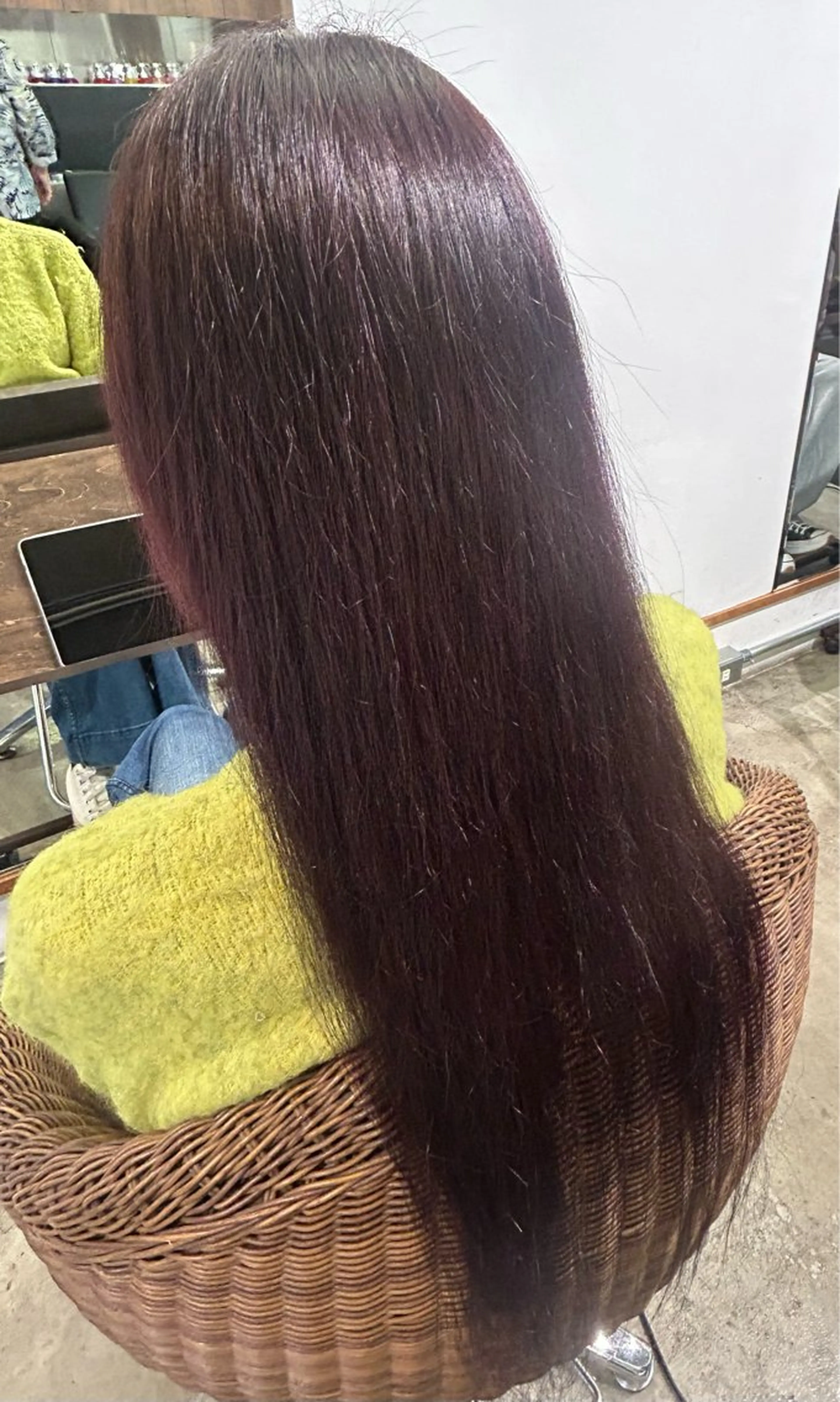 ロング カラー ヘアカラー 中台 まゆのヘアスタイル