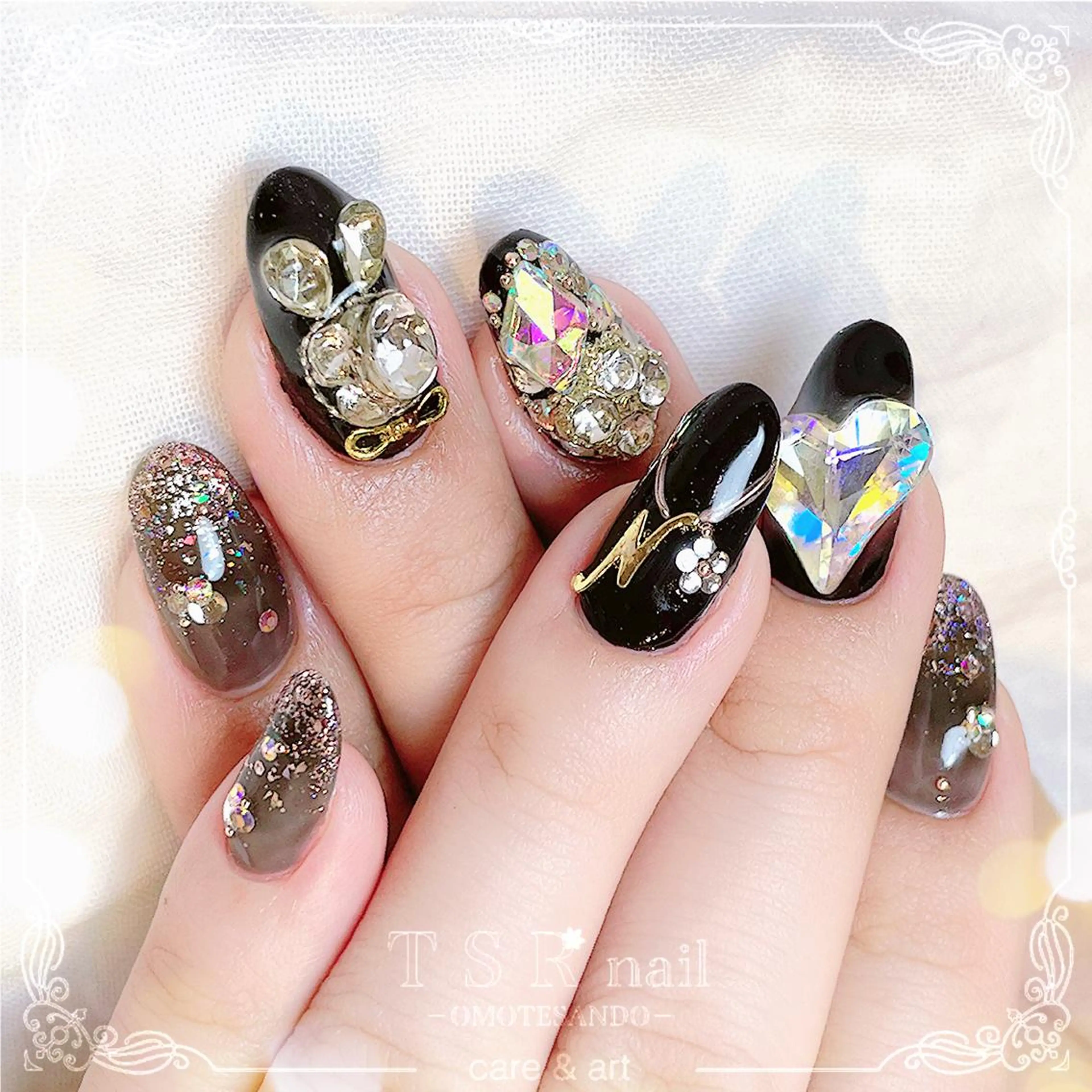 ネイル ジェルネイル ロングネイル パラジェル ハンドネイル ハンドケア 爪咲 りり花のネイルデザイン