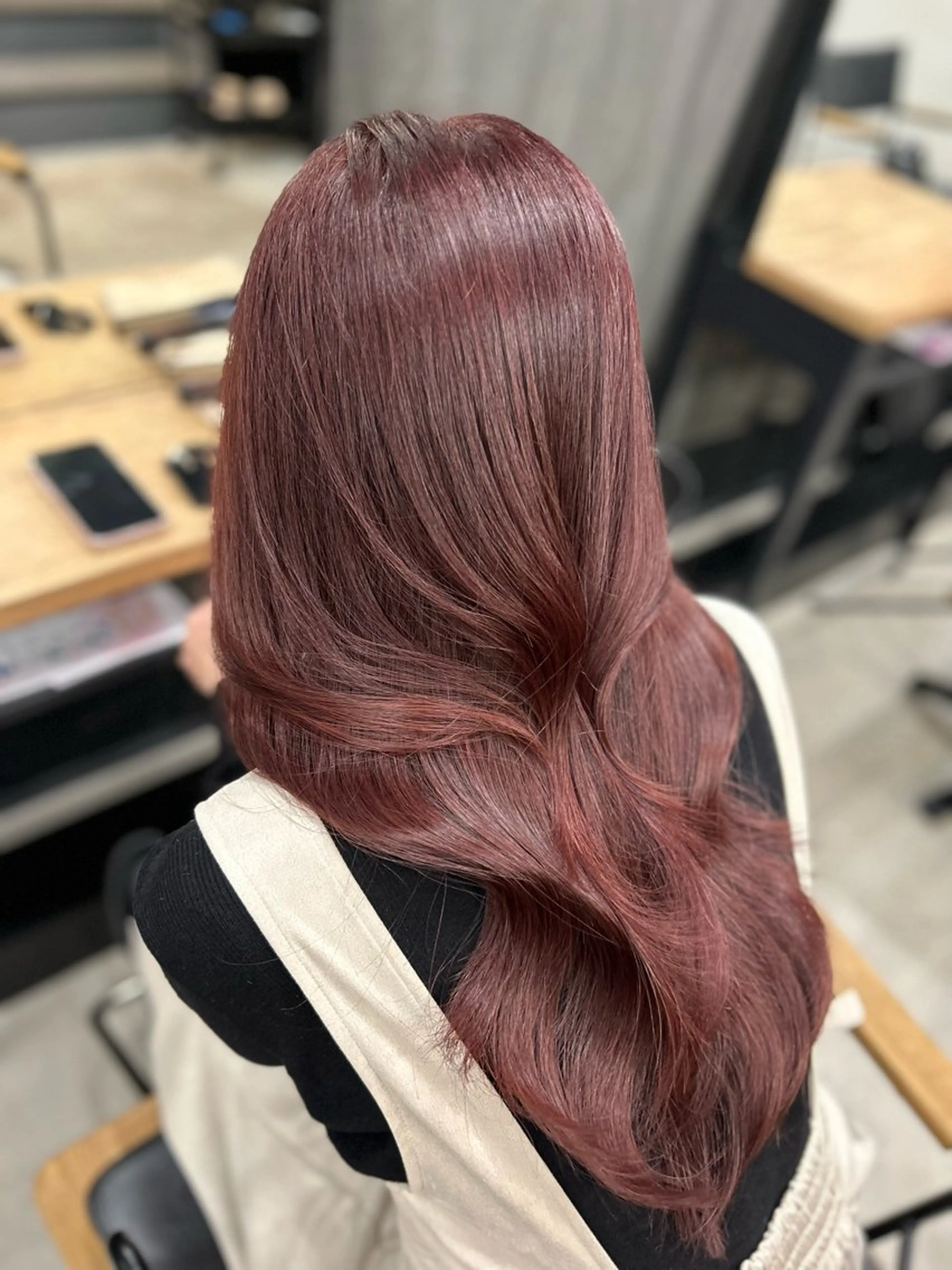 ロング 女性らしいモテヘア 韓国ヘアhikariのヘアスタイル