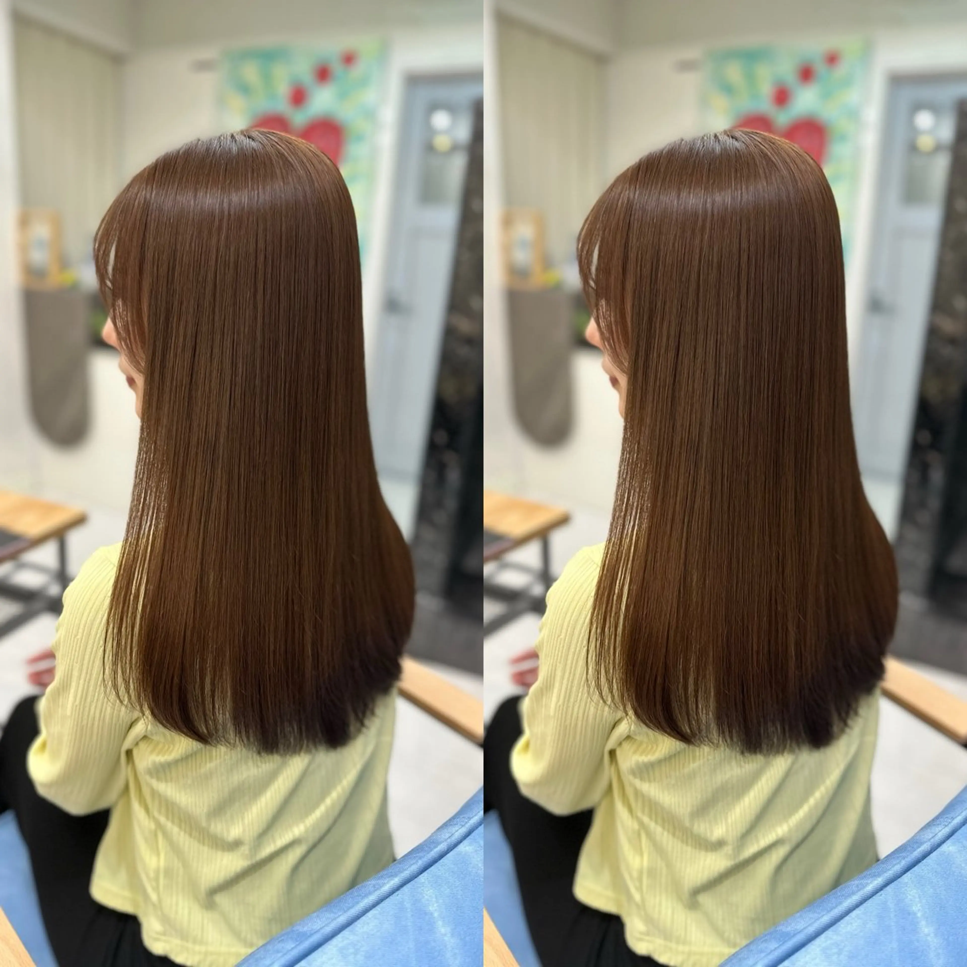ロング カラー 髪質改善🩵艶カラー 代々木/木下のヘアスタイル