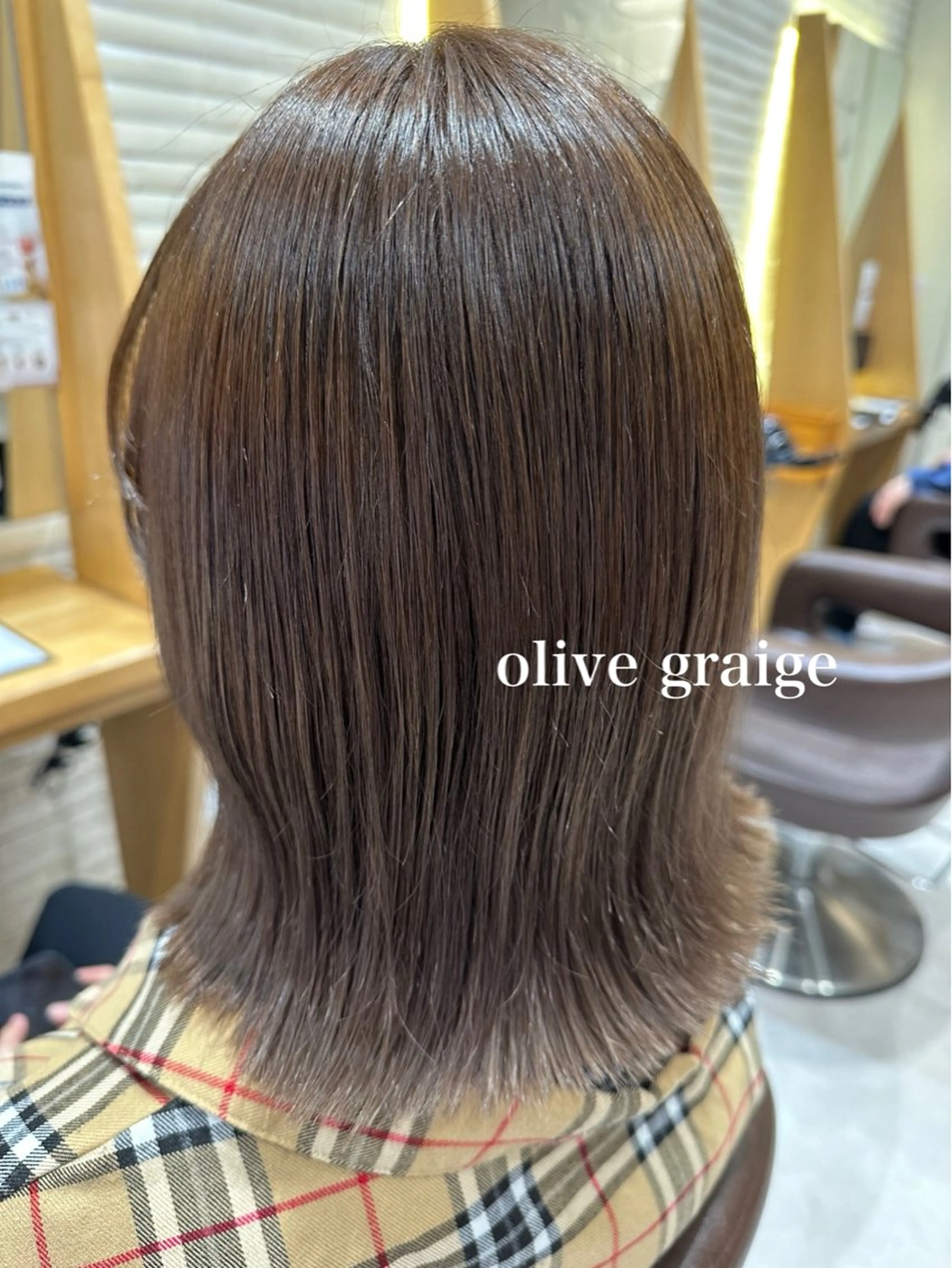 ミディアム カラー カット ヘアカラー トリートメント 美髪矯正/渡辺 りんのヘアスタイル