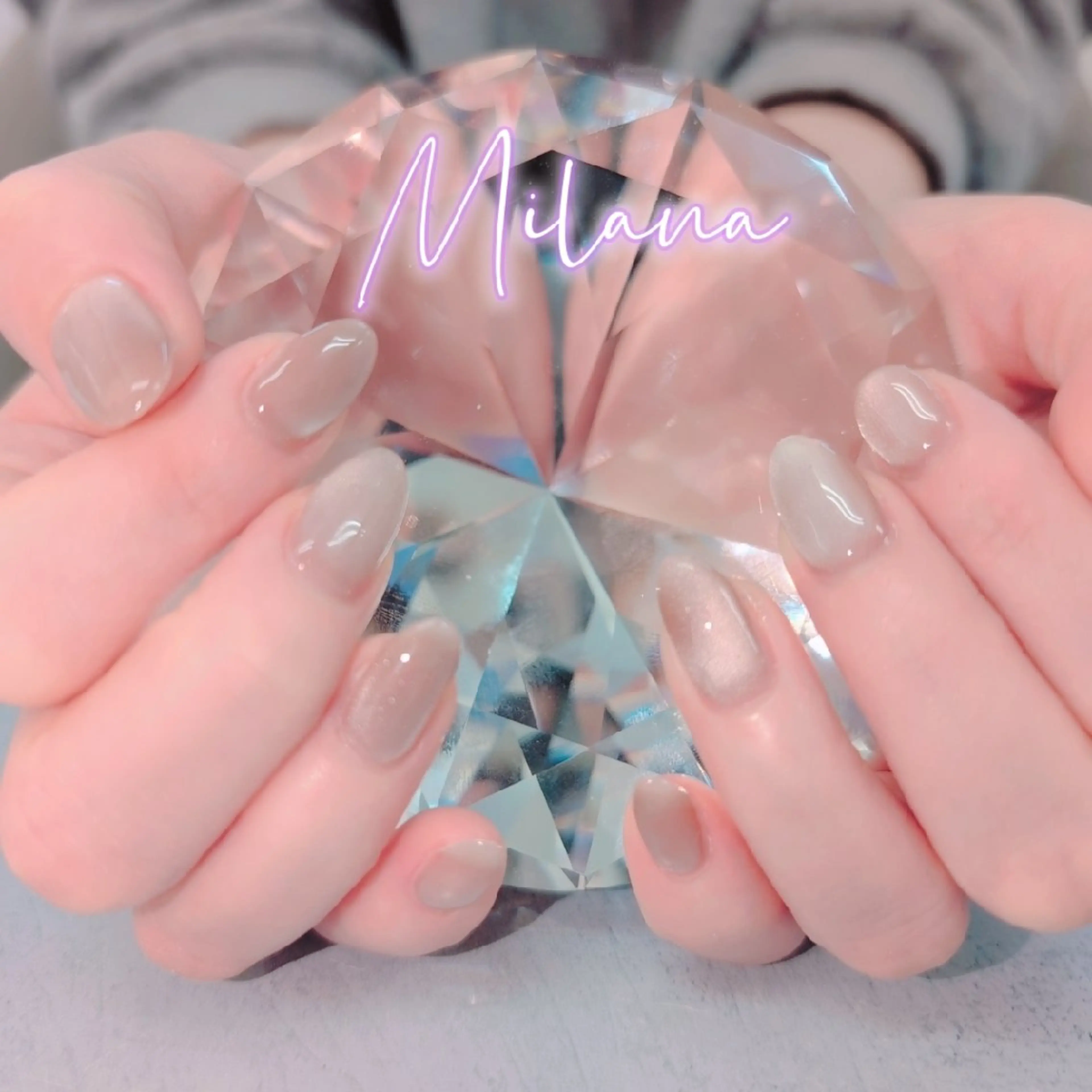 ネイル マグネットネイル ワンカラーネイル ハンドネイル Milana 川瀬のネイルデザイン