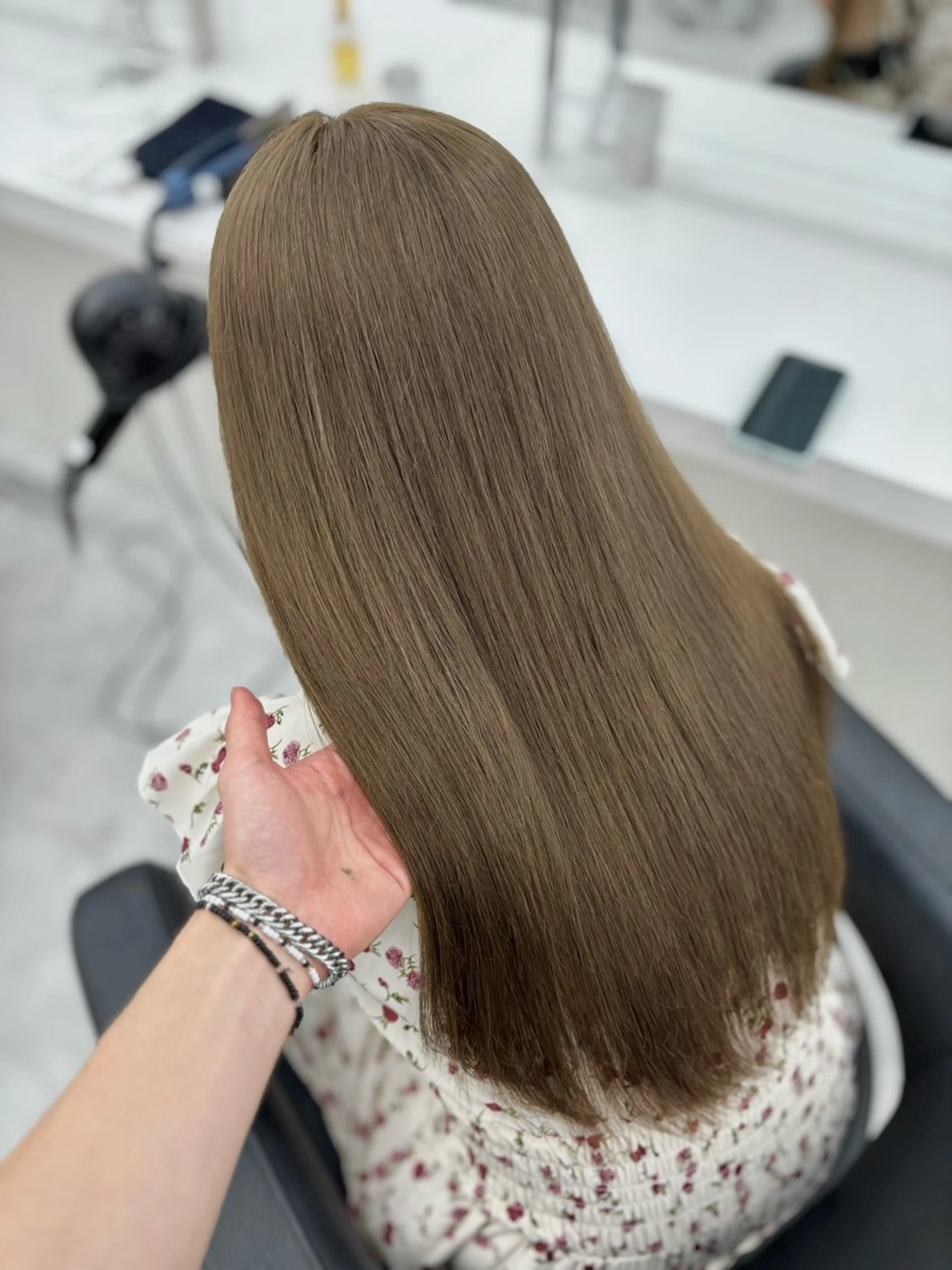 ロング カラー ヘアカラー ヘッドスパ ヘアセット 🫧韓国風透明感 ヘア🫧towaのヘアスタイル