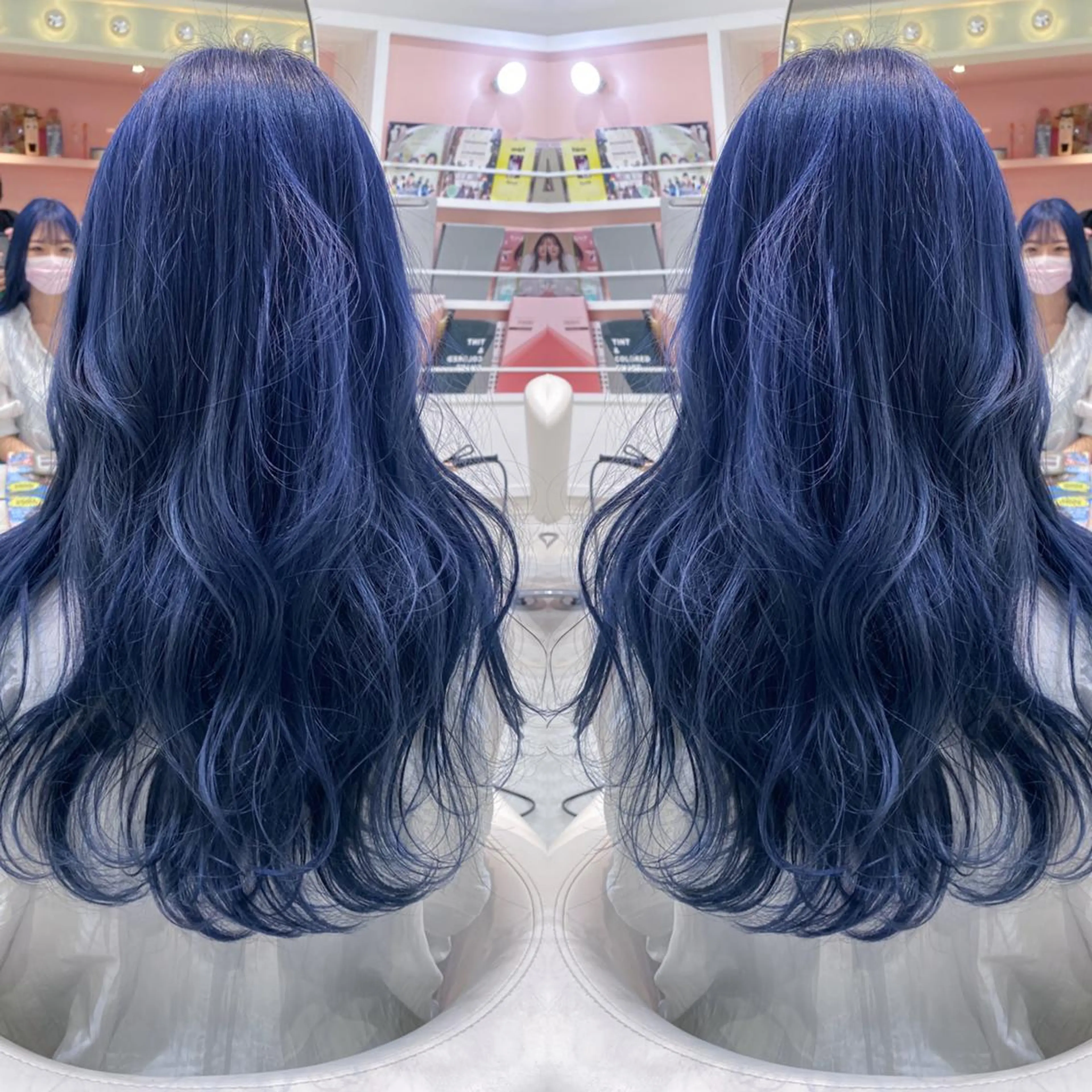 ロング SOU/エクステ /ダブルカラーのヘアスタイル