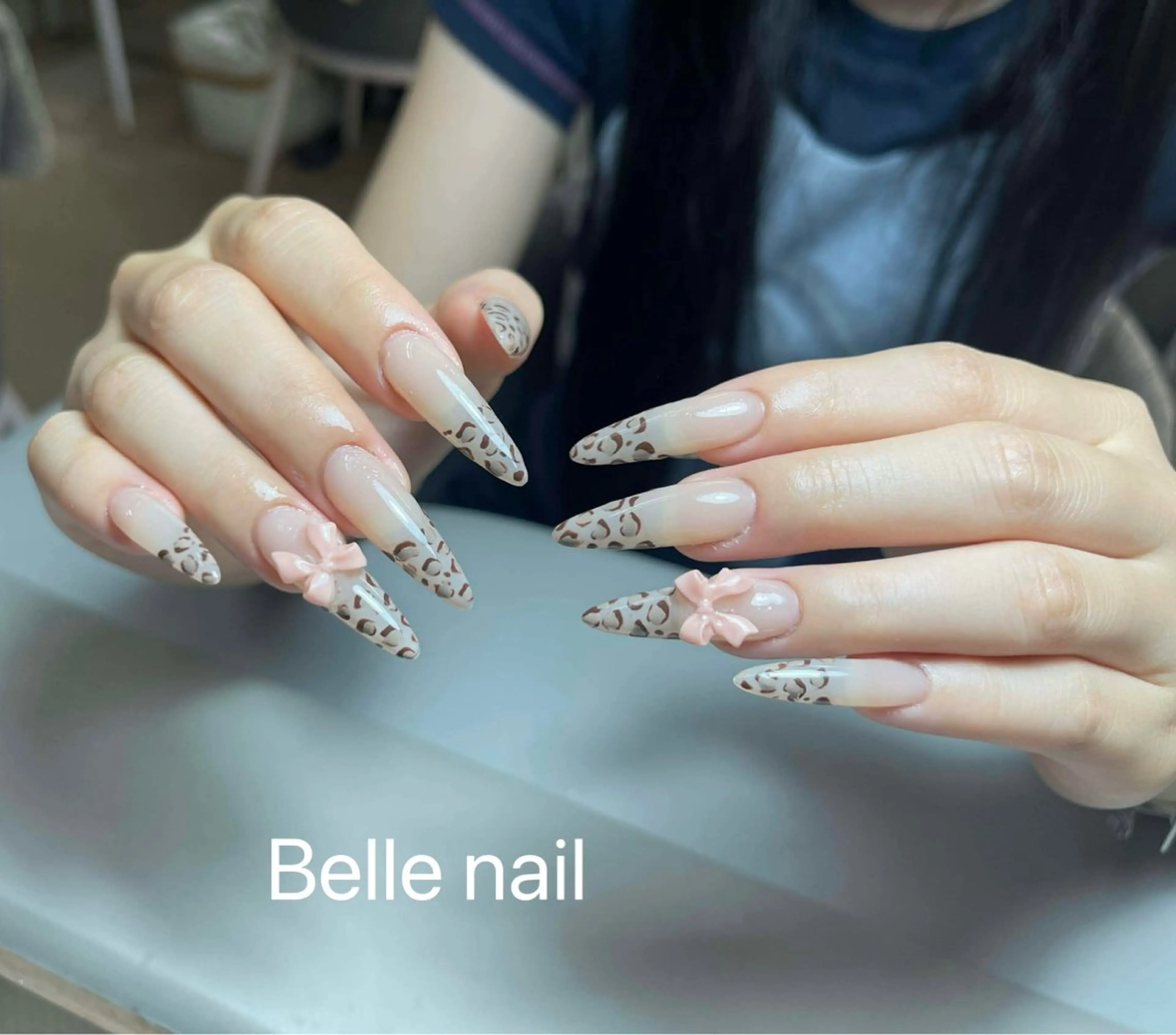 ネイル チークネイル クリアネイル ガーリー キラキラネイル 韓国ネイル アンアンBelle Nail 池袋のネイルデザイン