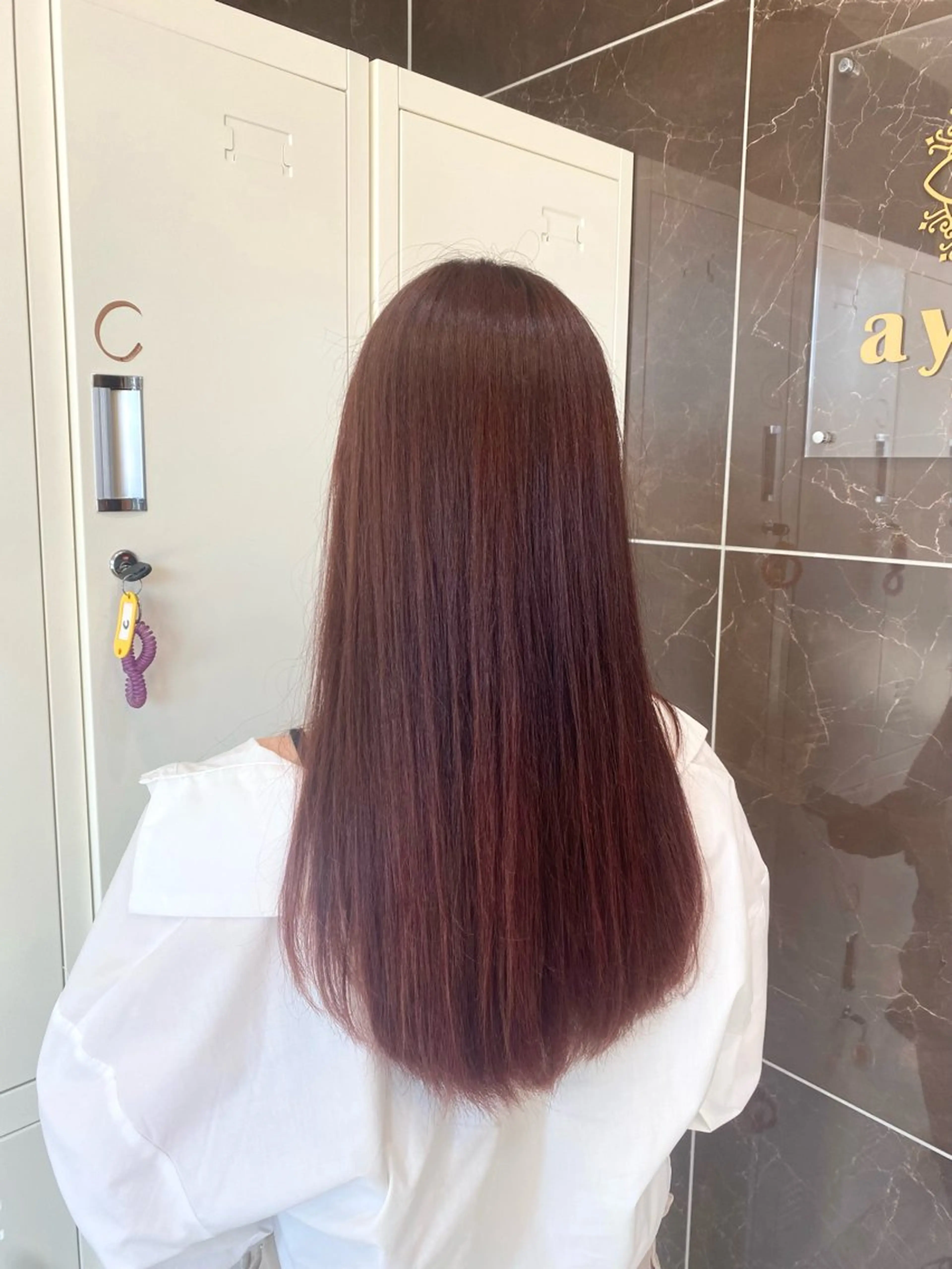 ロング ピンクブラウン ☺︎ Misaki☺︎のヘアスタイル