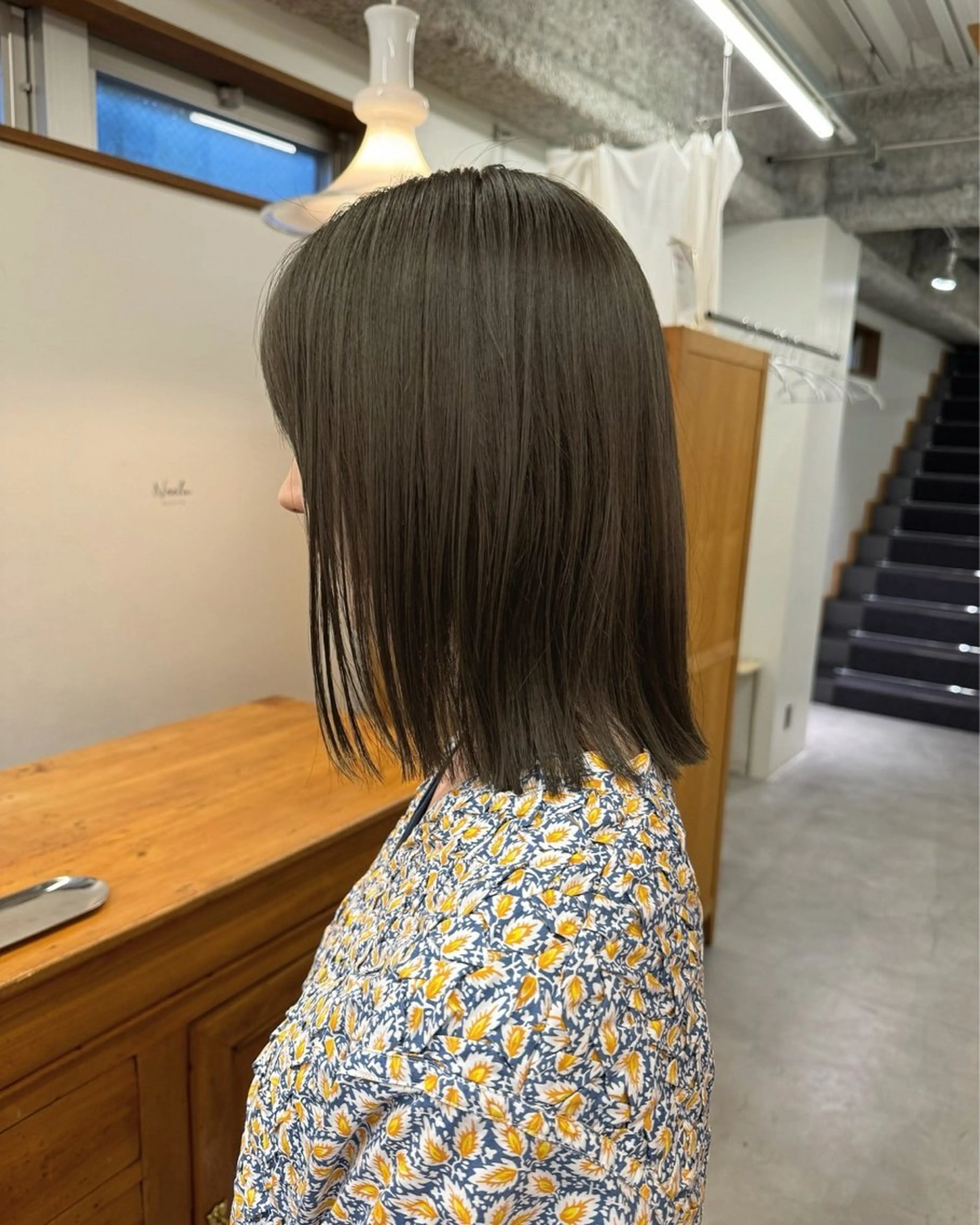 ミディアム カラー ブラウンカラー 透明感カラー ヘアカラー ヘッドスパ 安藤 琢真のヘアスタイル