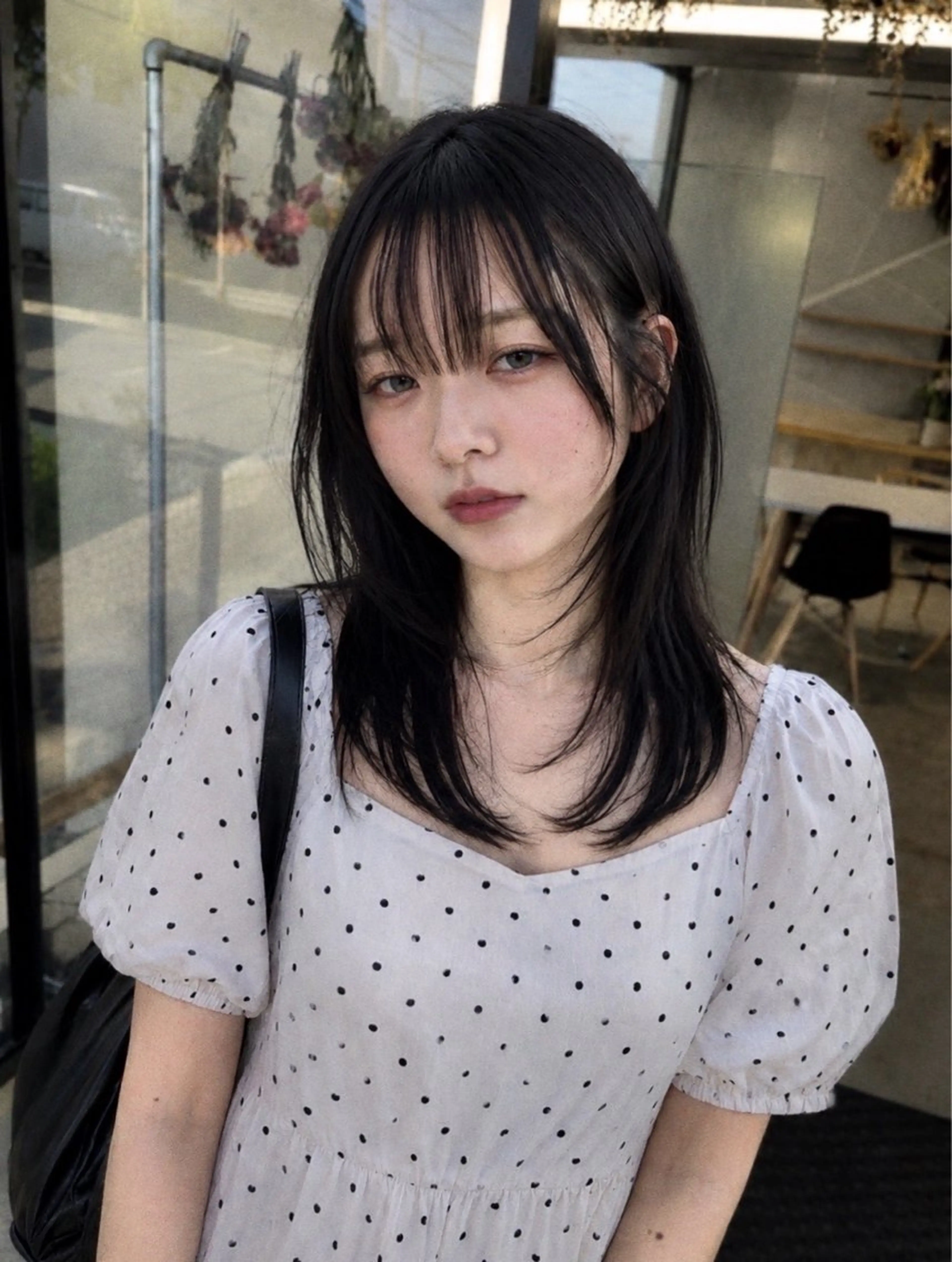 ミディアム レイヤーカット ユナイテッド ビューティー西金沢のヘアスタイル