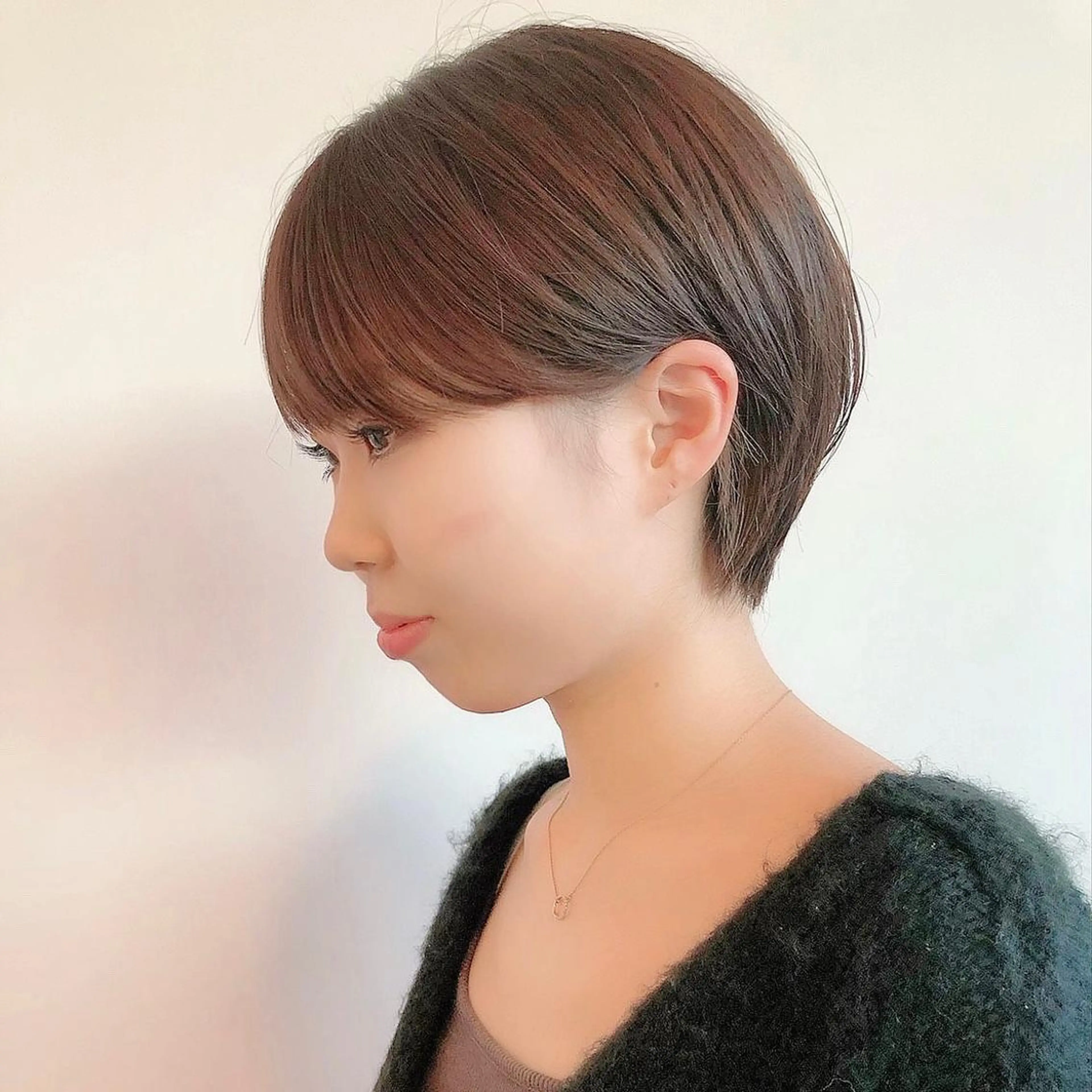 ショート カラー 丸みショート ショートヘア カット ヘアカラー トリートメント カットハウスwith所属・角田 翔太郎のヘアスタイル