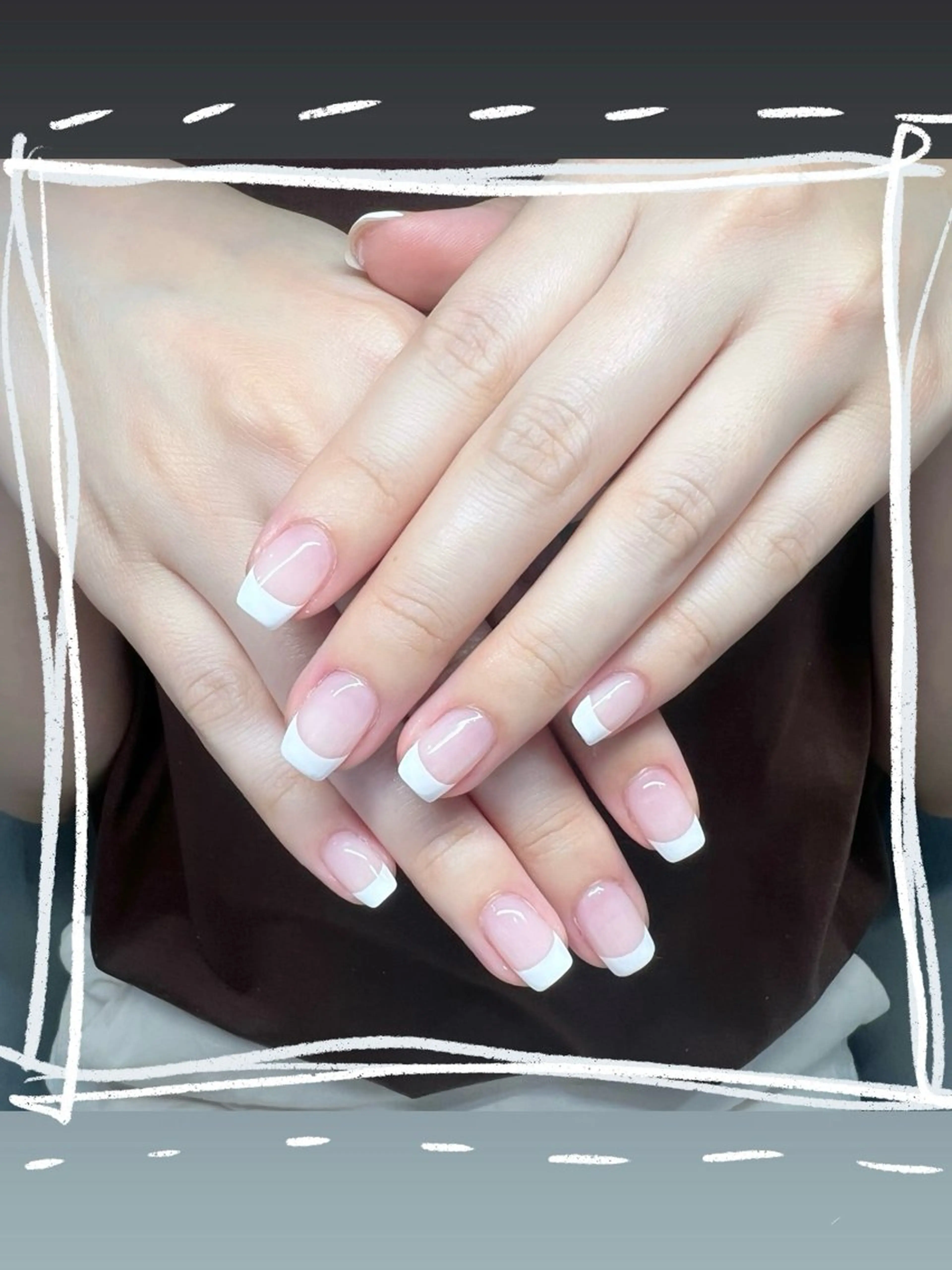 ネイル クリアネイル フレンチネイル ハンドネイル joieang京橋店 川瀬のネイルデザイン