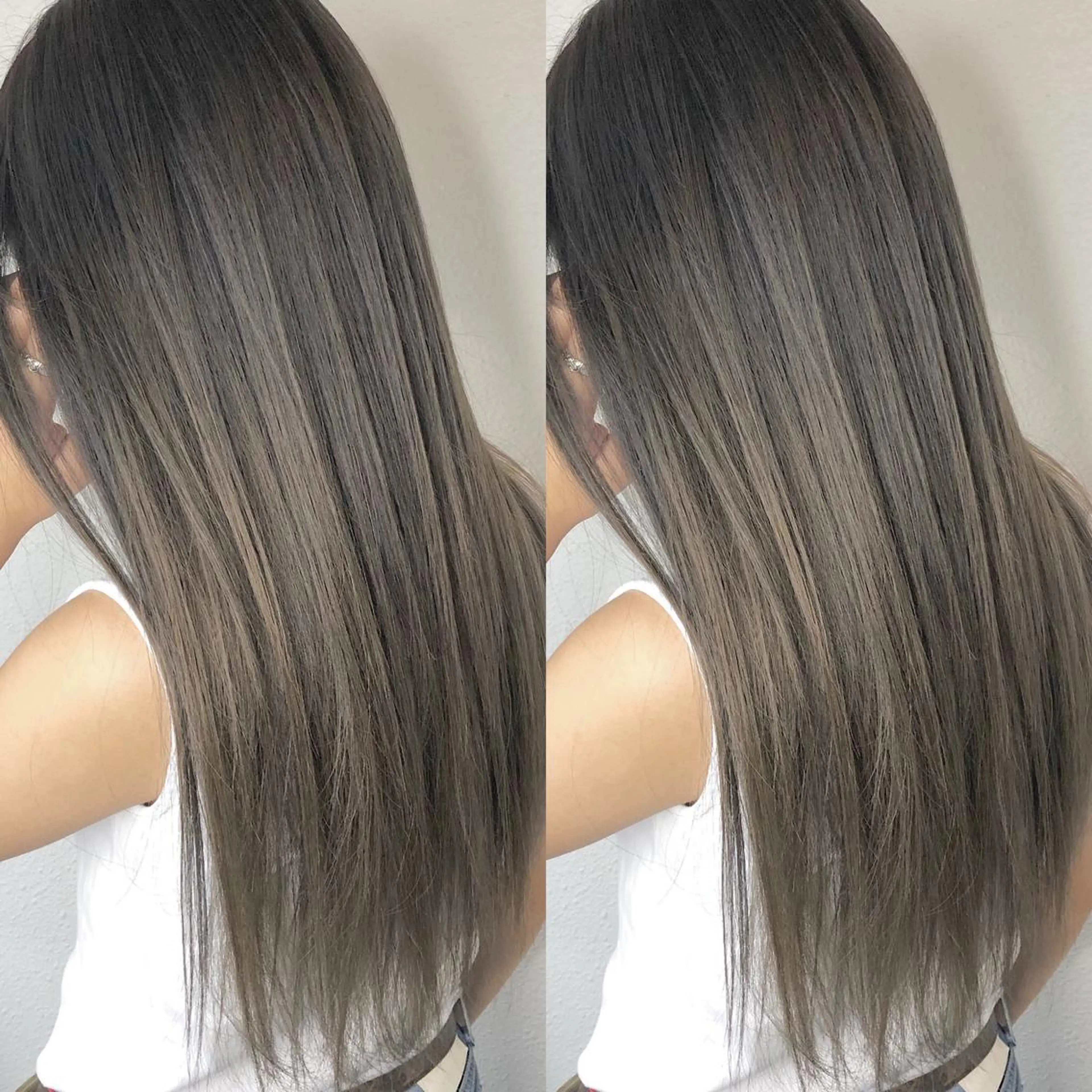ロング カラー ブリーチ グラデーションカラー ハイライトカラー ハイライト あさだ しゅうたろうのヘアスタイル