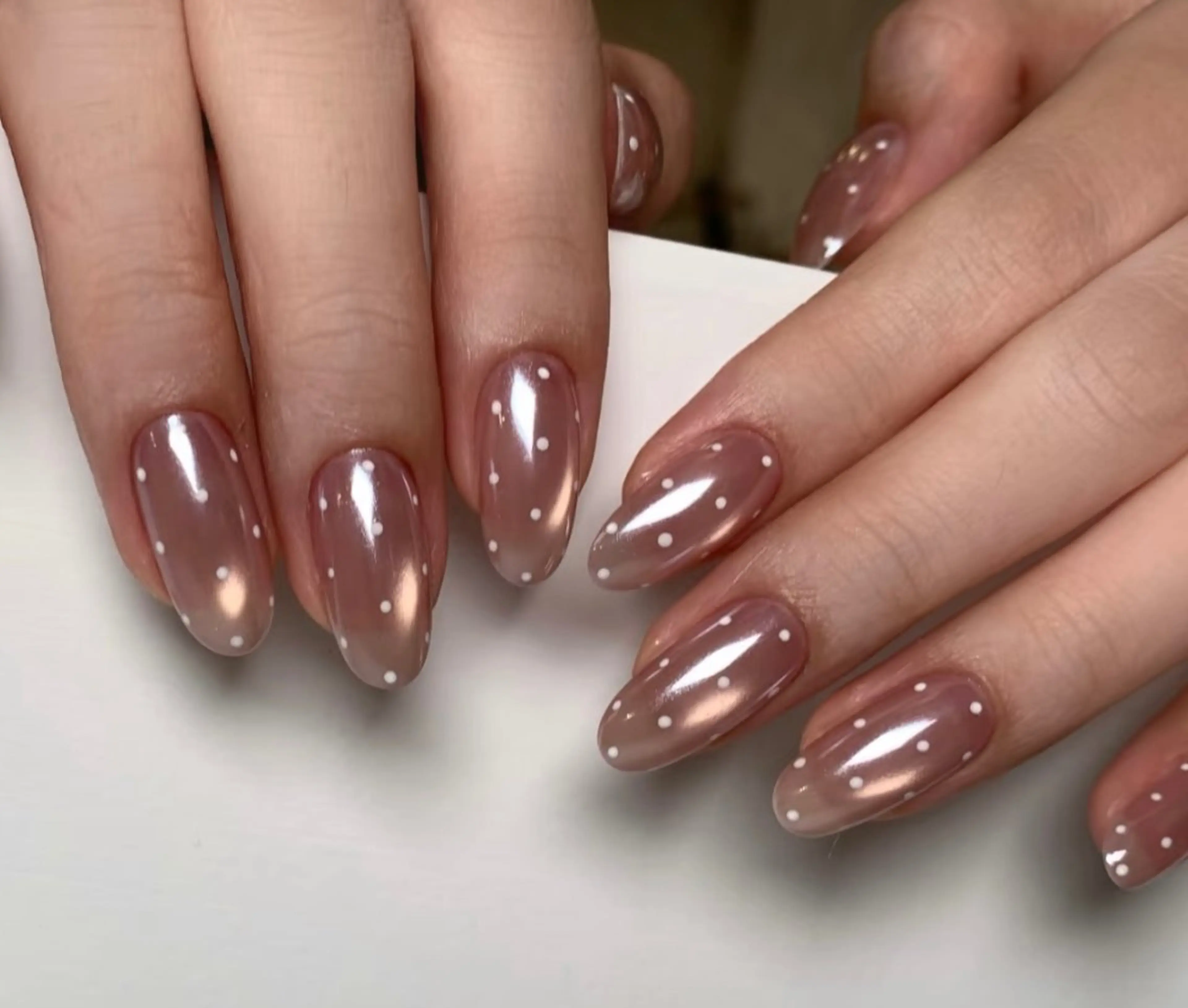 ネイル フレンチネイル ガーリー ガラスフレンチ 韓国ネイル ロングネイル ハンドネイル Venus nail チップ長さだし専門店のネイルデザイン