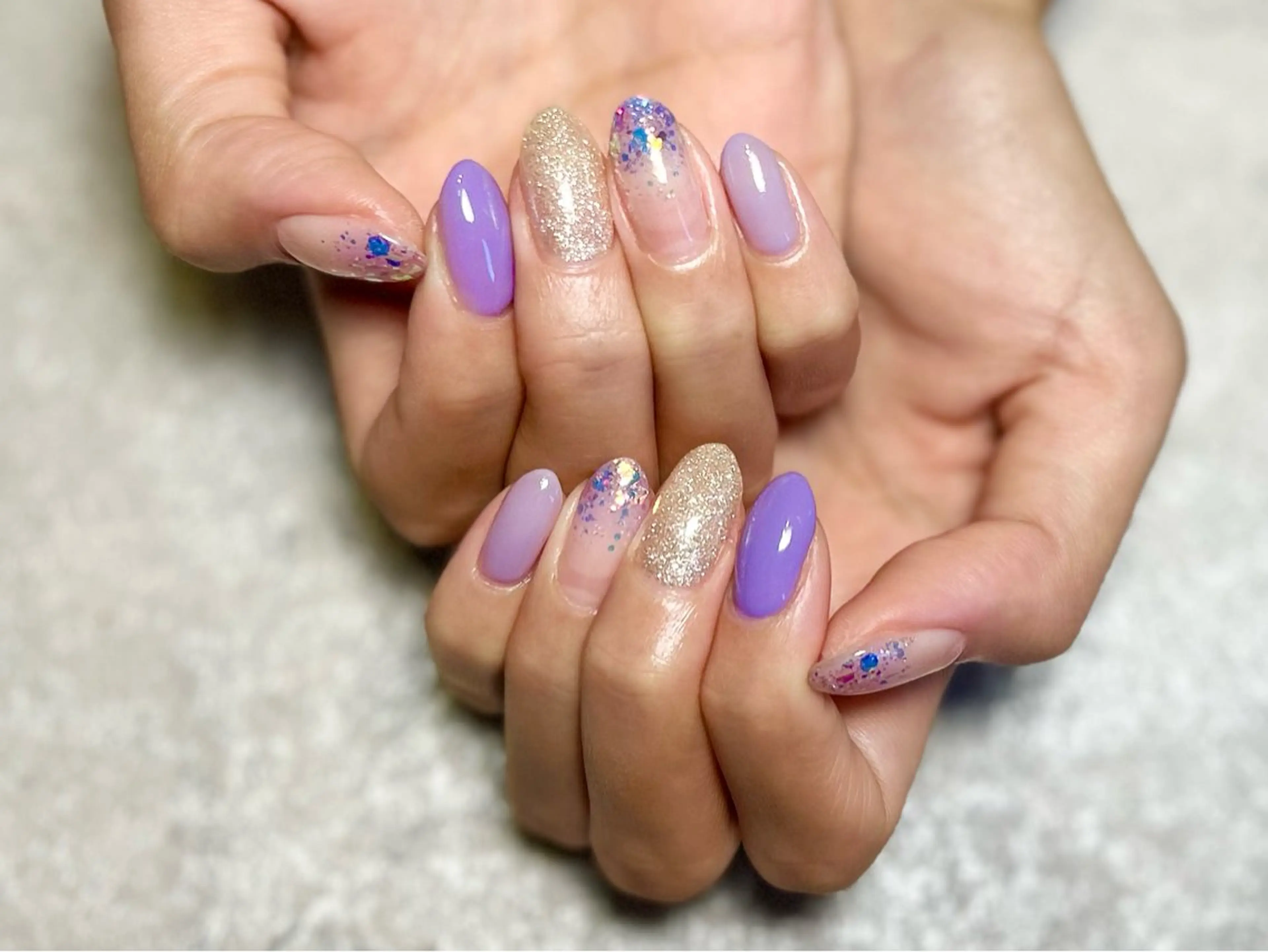 ネイル パープル A I R I ♡のネイルデザイン