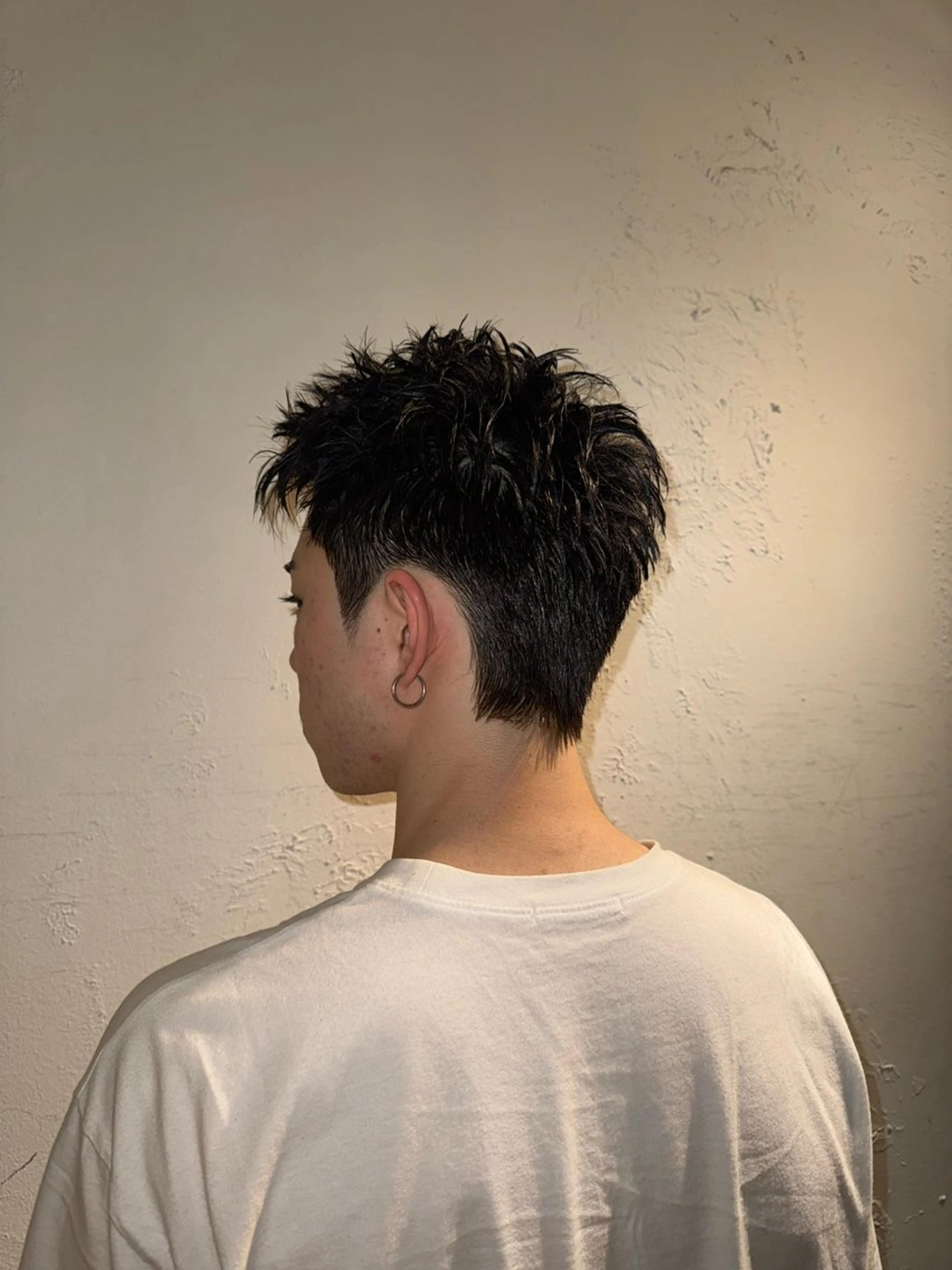 ショート メンズ センターパート ダウンパーマ フェードカット メンズパーマ メンズショート カット トリートメント 💈メンズ特化💈 TASUKUのヘアスタイル