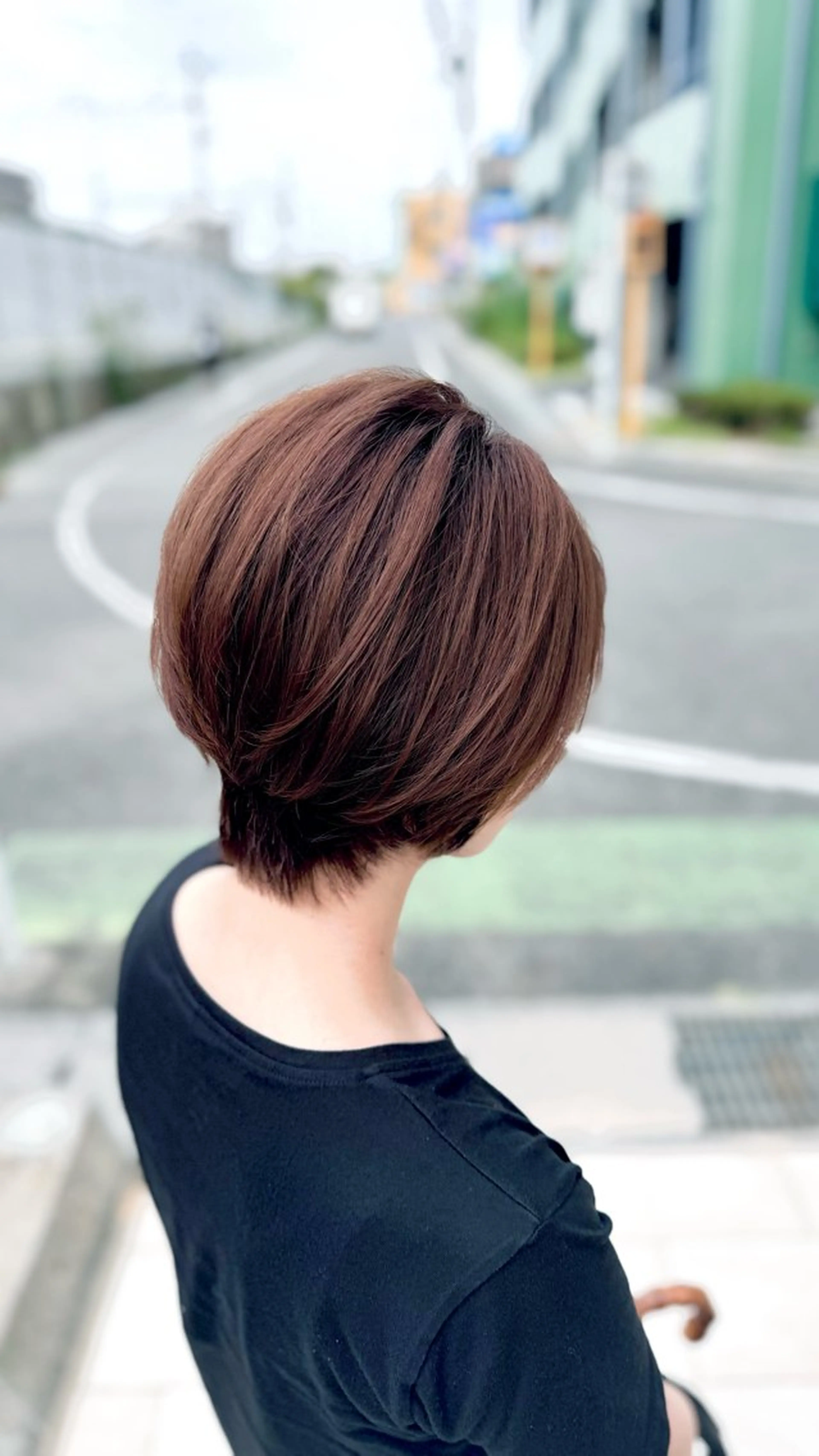 ミディアム ヘアカラー 似合わせ/たにざわ しんごう≫南草津のヘアスタイル