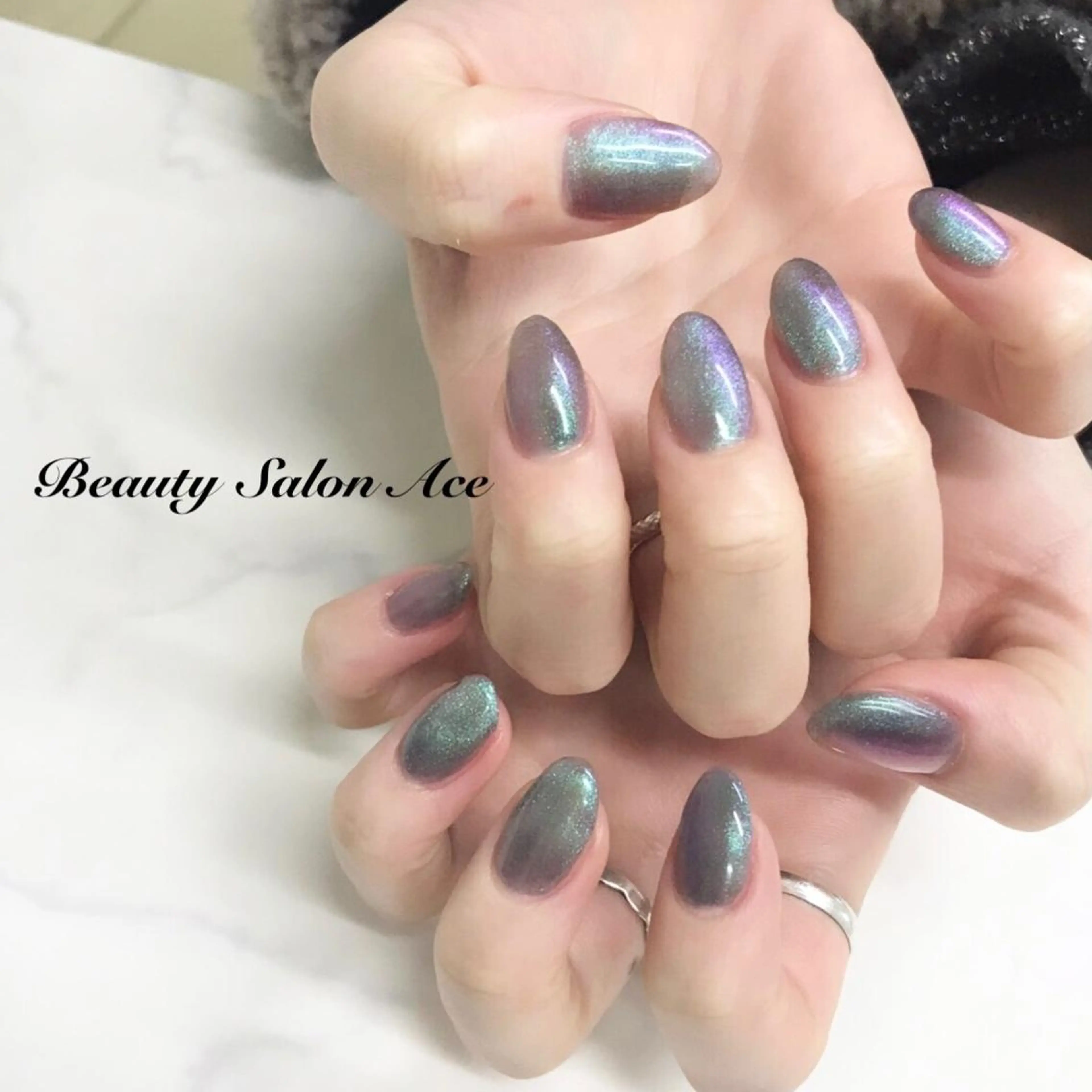 ネイル ジェルネイル マグネットネイル 池袋フィルイン Ace♡Nailのネイルデザイン