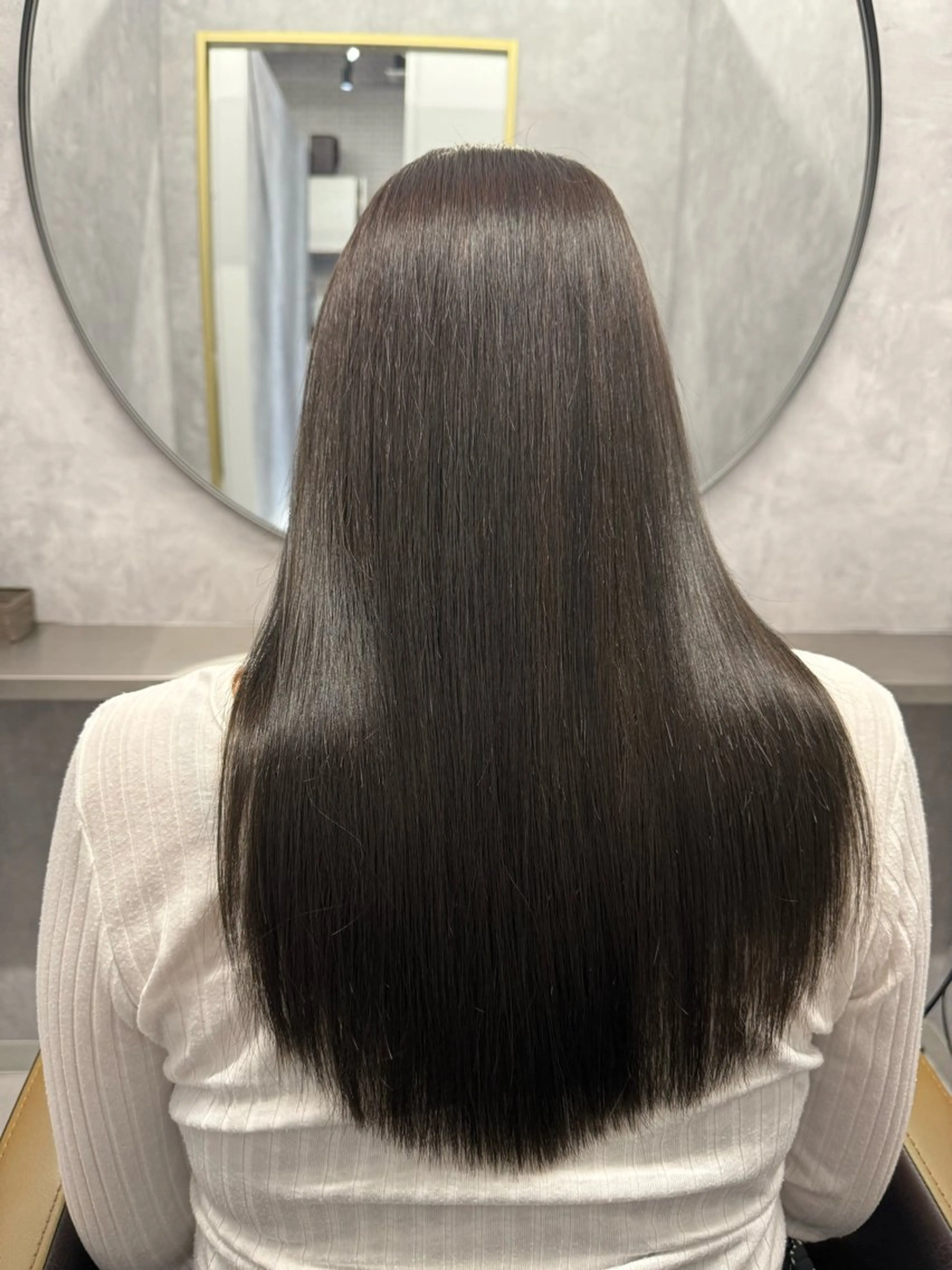 セミロング カラー 髪質改善 Naoto   ☆ number天王寺店のヘアスタイル