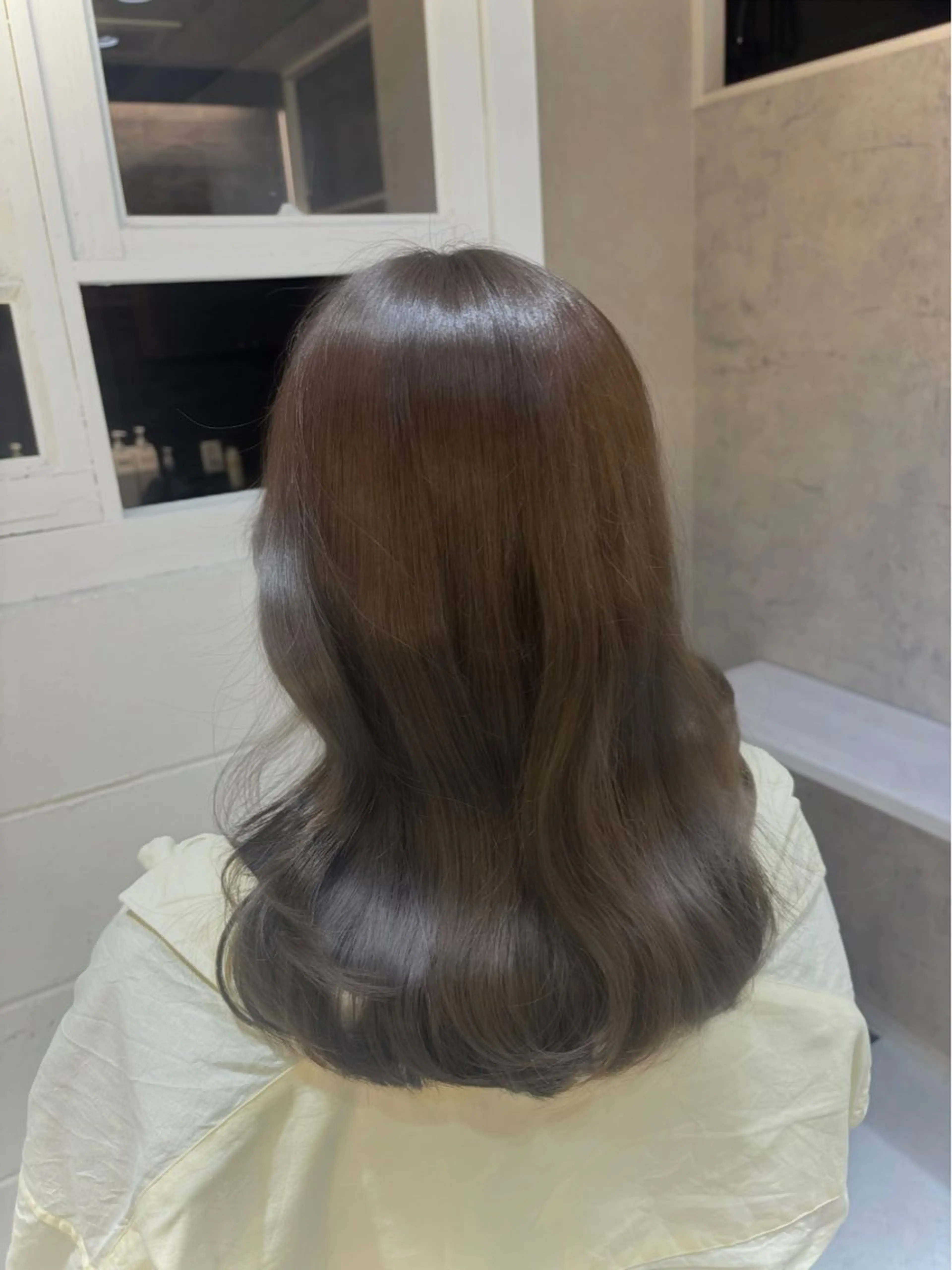 ロング カラー 透明感カラー オリーブカラー くびれヘア 韓国風ヘア ヘアカラー Mizuki ″color″のヘアスタイル