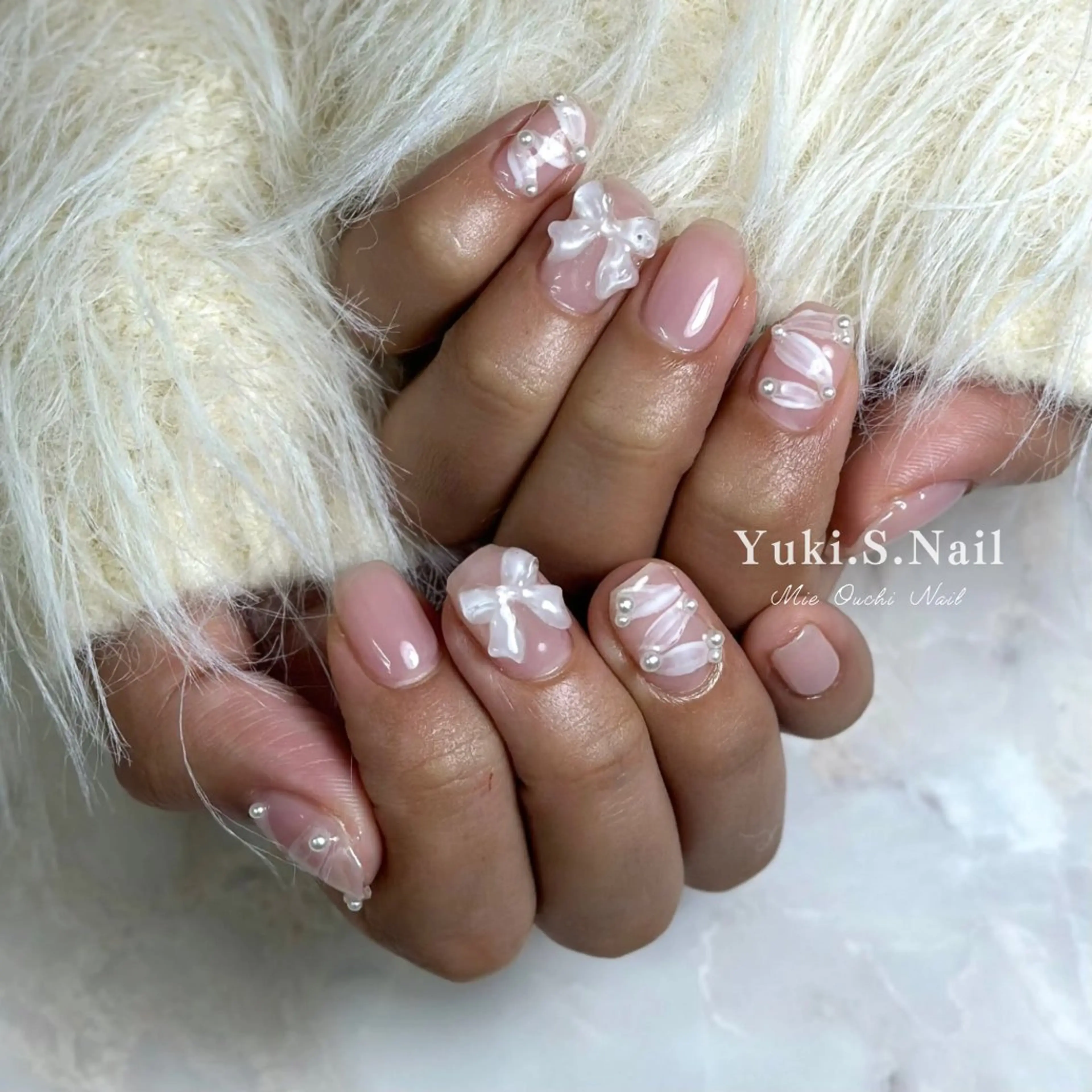 ショート 韓国風ヘア Yuki S.Nailのネイルデザイン