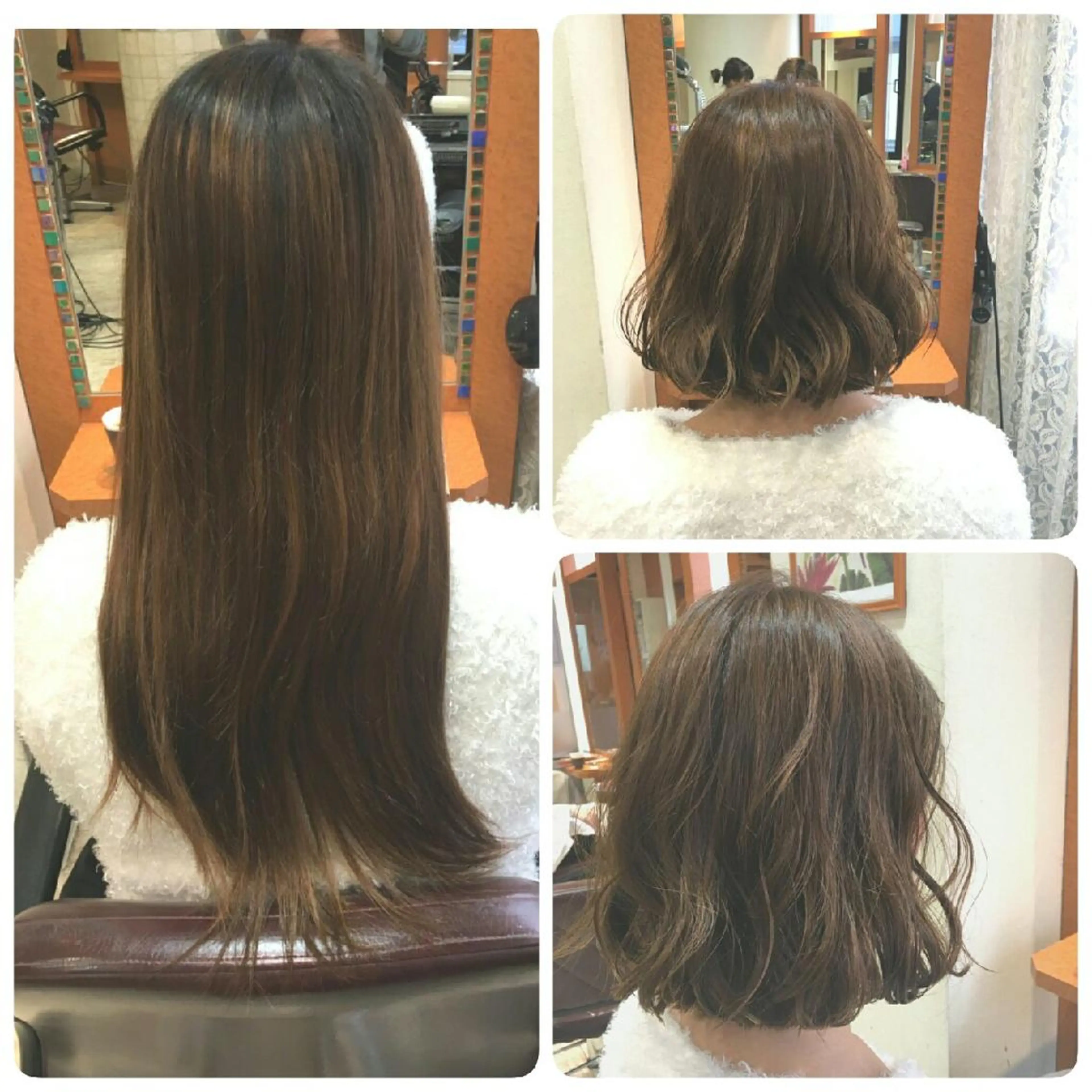 ロング カラー ショート アッシュ ベージュカラー タンバルモリ ロング ショートヘア 100%髪質改善特化 TRUNSのヘアスタイル